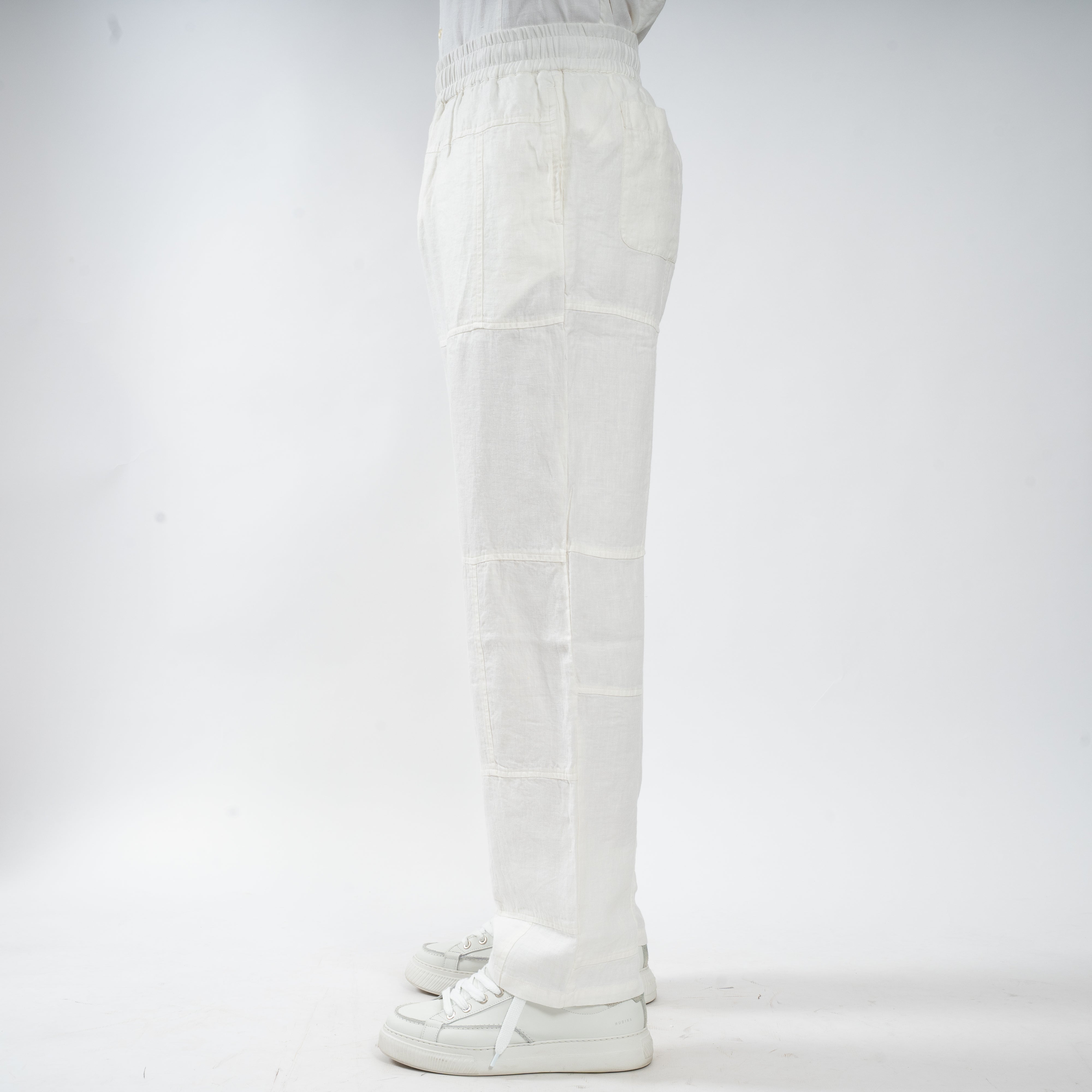 Bram's Fruit Linnen Broek Wit | LINEN REPAIR TROUSERS
