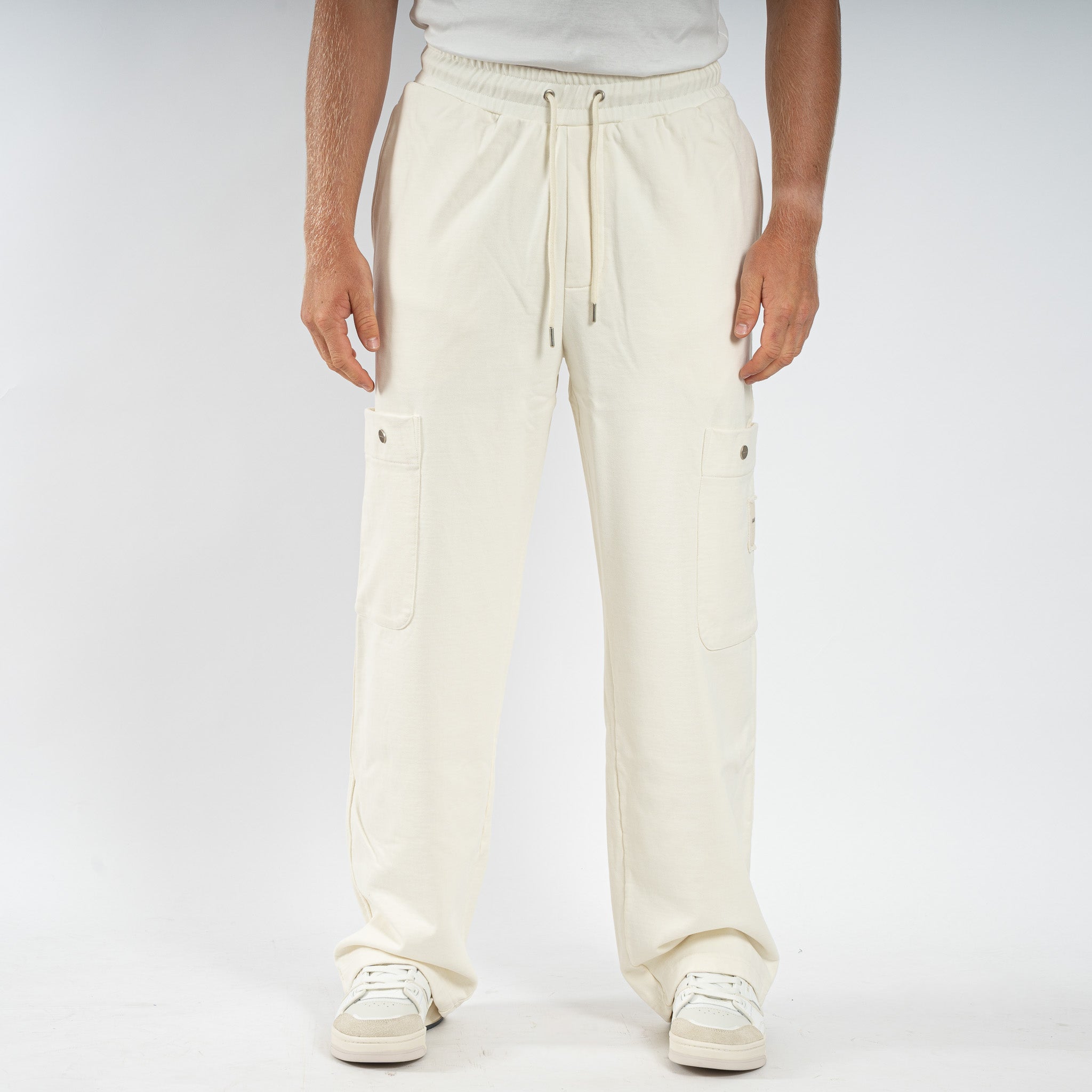 Bram's Fruit Joggingbroek Beige | Side Pocket Trousers