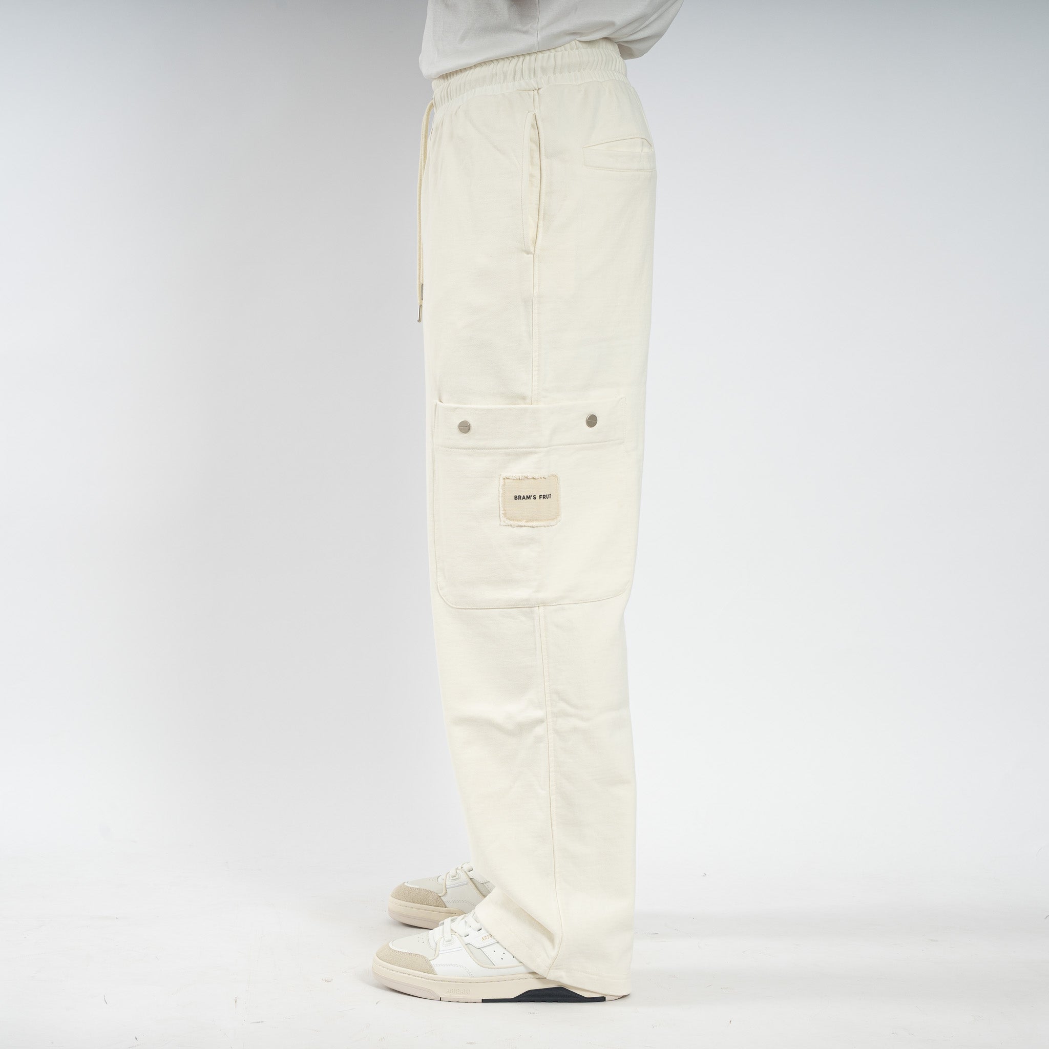 Bram's Fruit Joggingbroek Beige | Side Pocket Trousers
