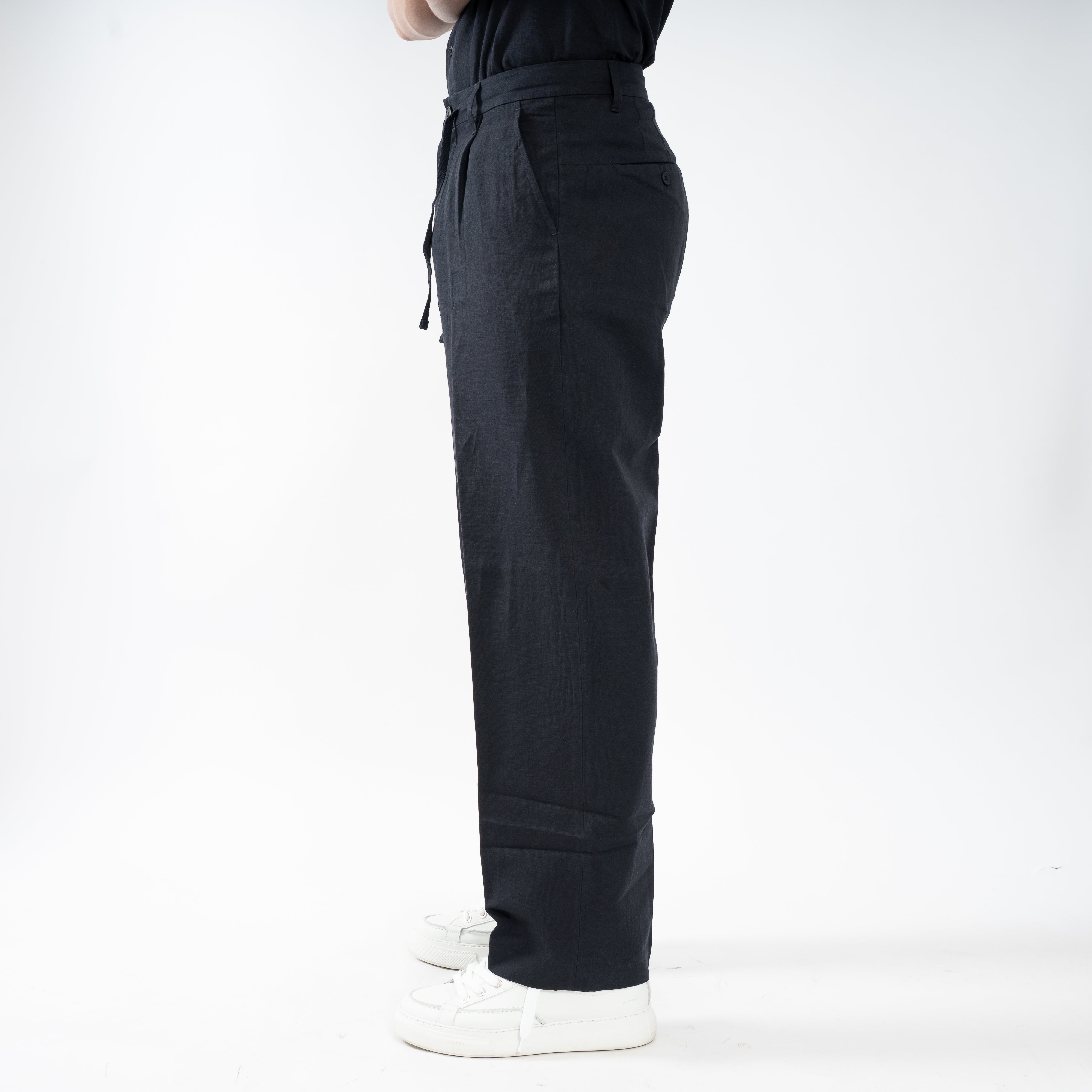 Olaf Linnen Broek Blauw | Cotton Linen Trousers