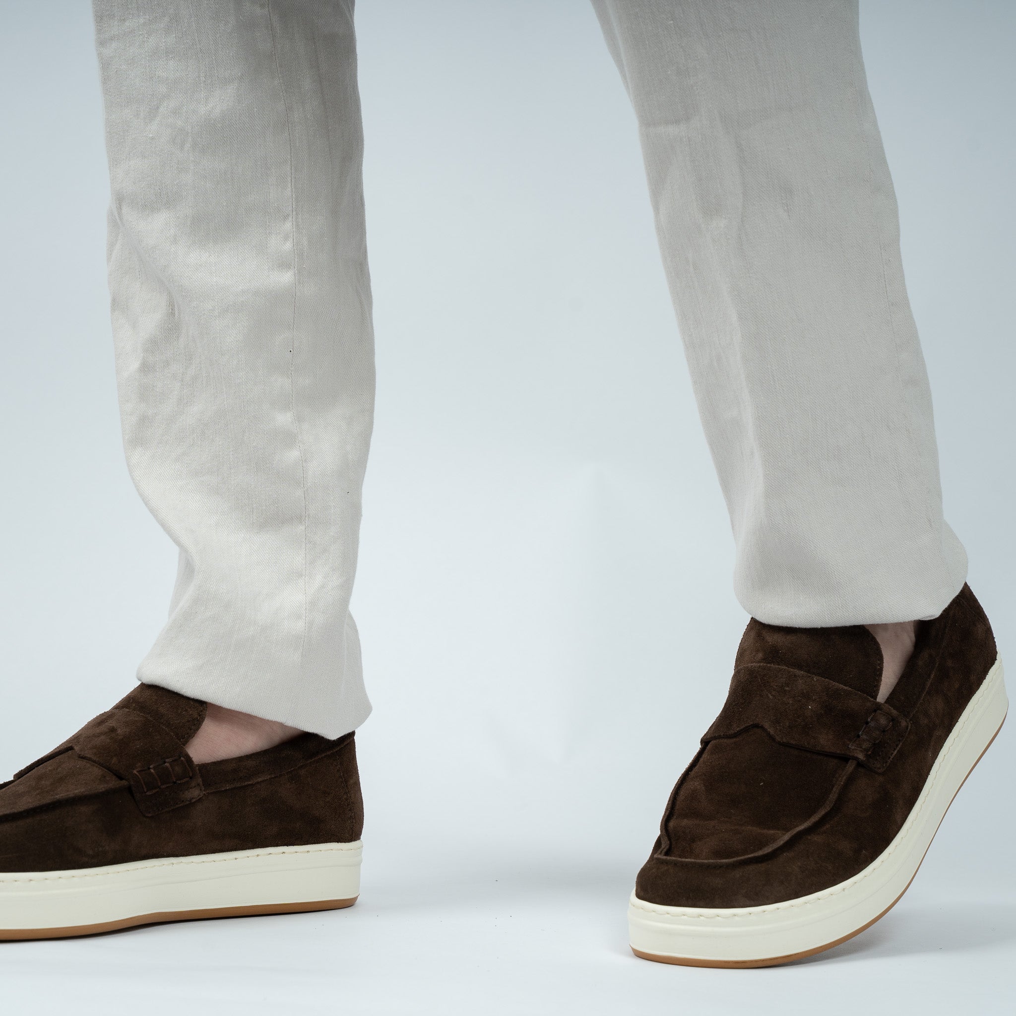 Mason's Linnen Chino Licht Grijs| Milano Jogger