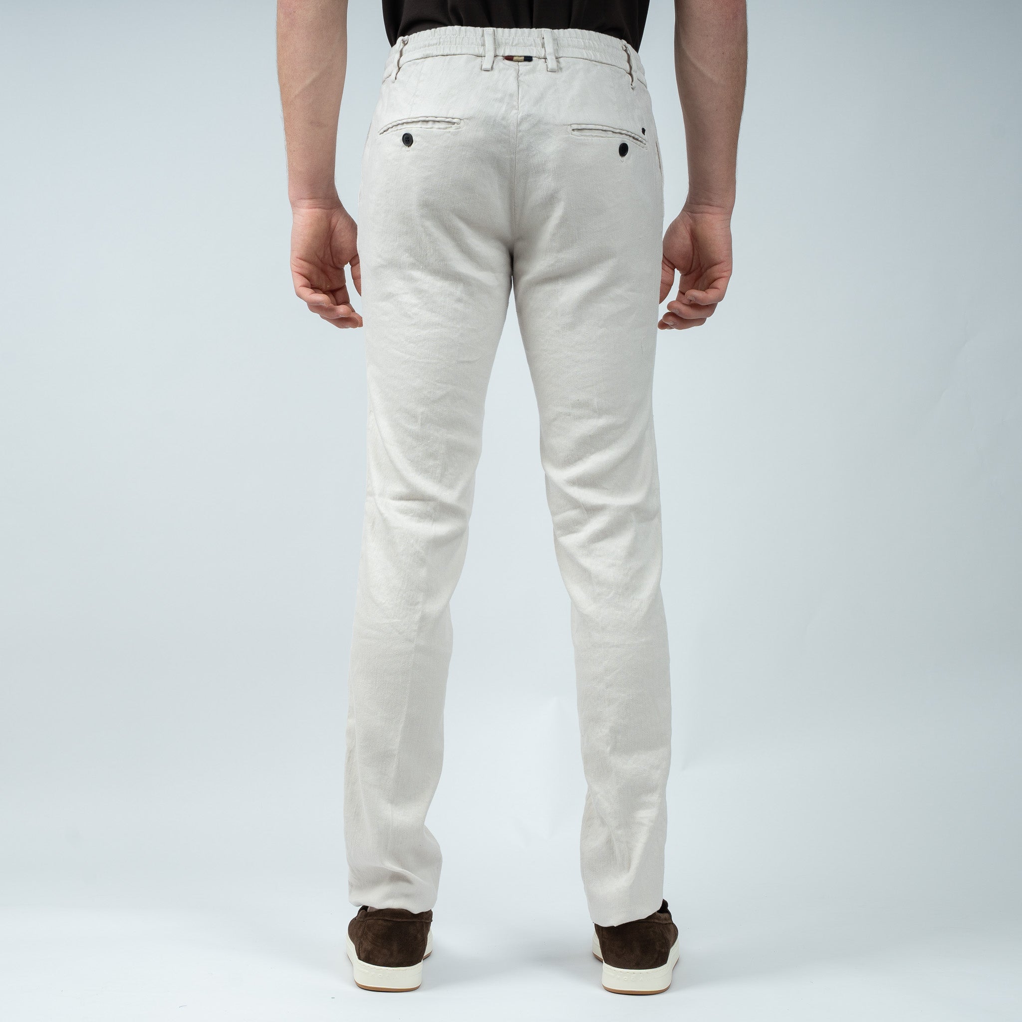 Mason's Linnen Chino Licht Grijs| Milano Jogger