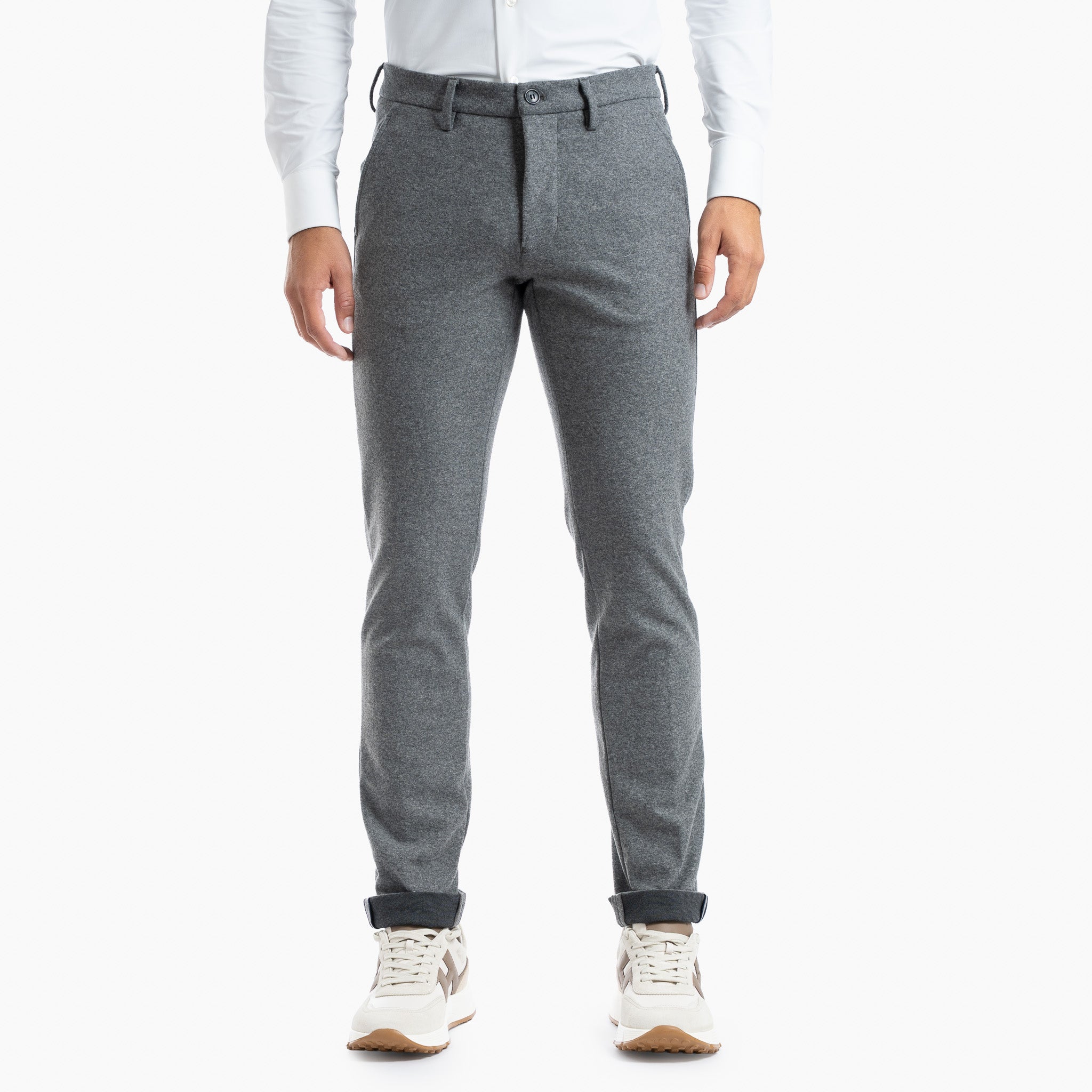 Mason's Chino Flannel Grijs | Torino