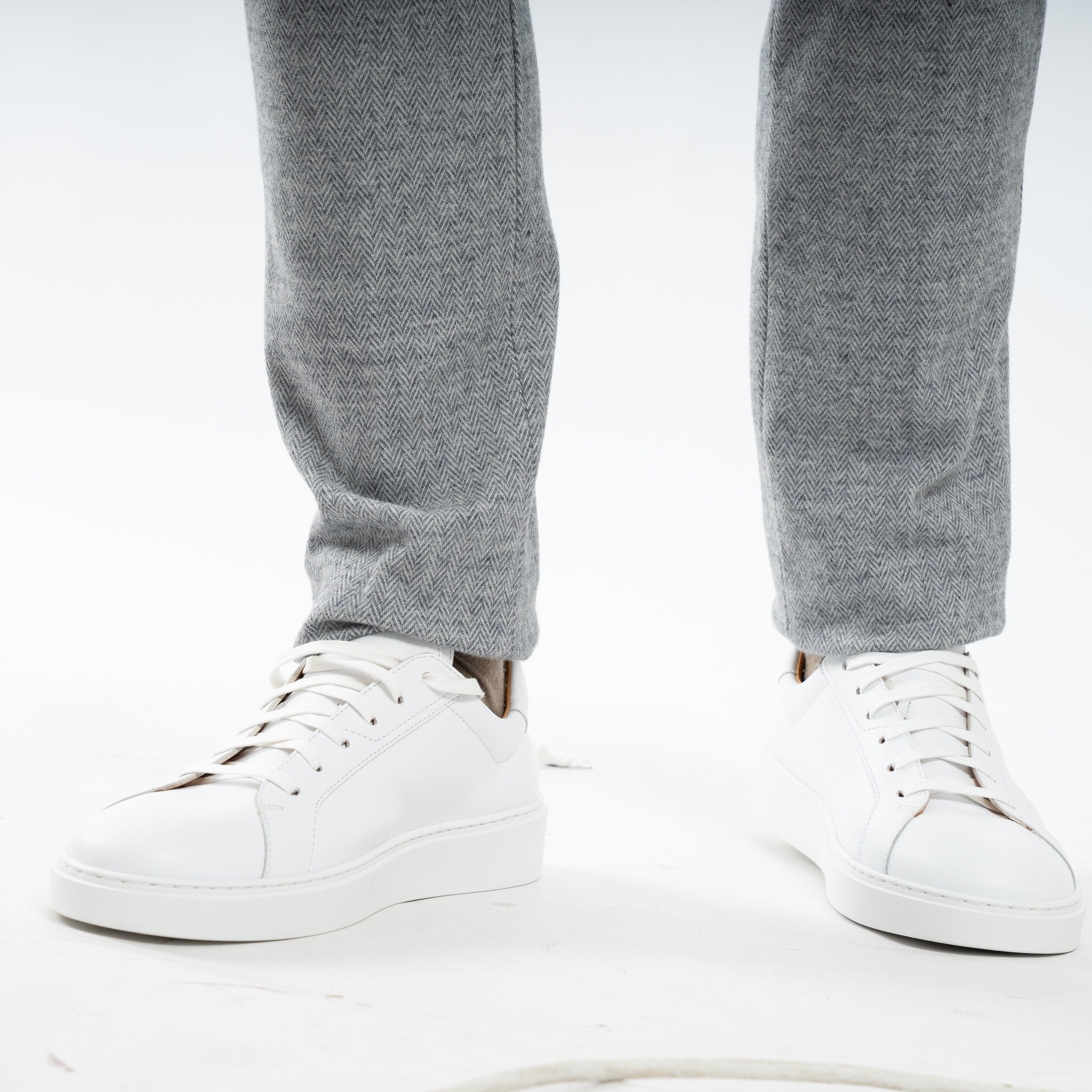 Mason's Chino Lichtgrijs Visgraat | Torino Jog