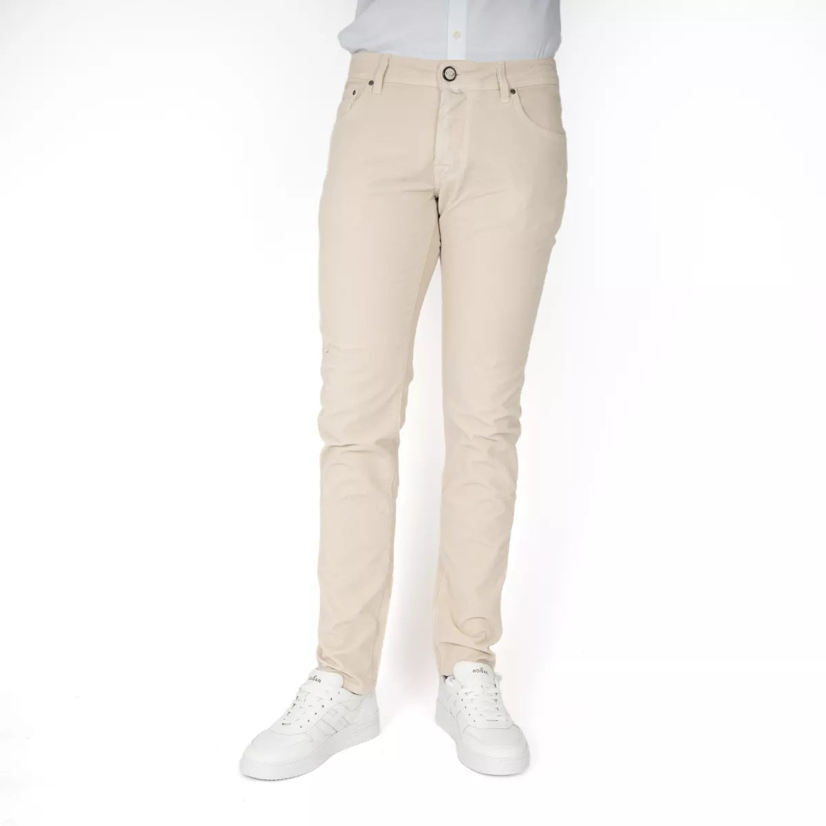 Jacob Cohen Chino Corduroy Zand | Nick Slim