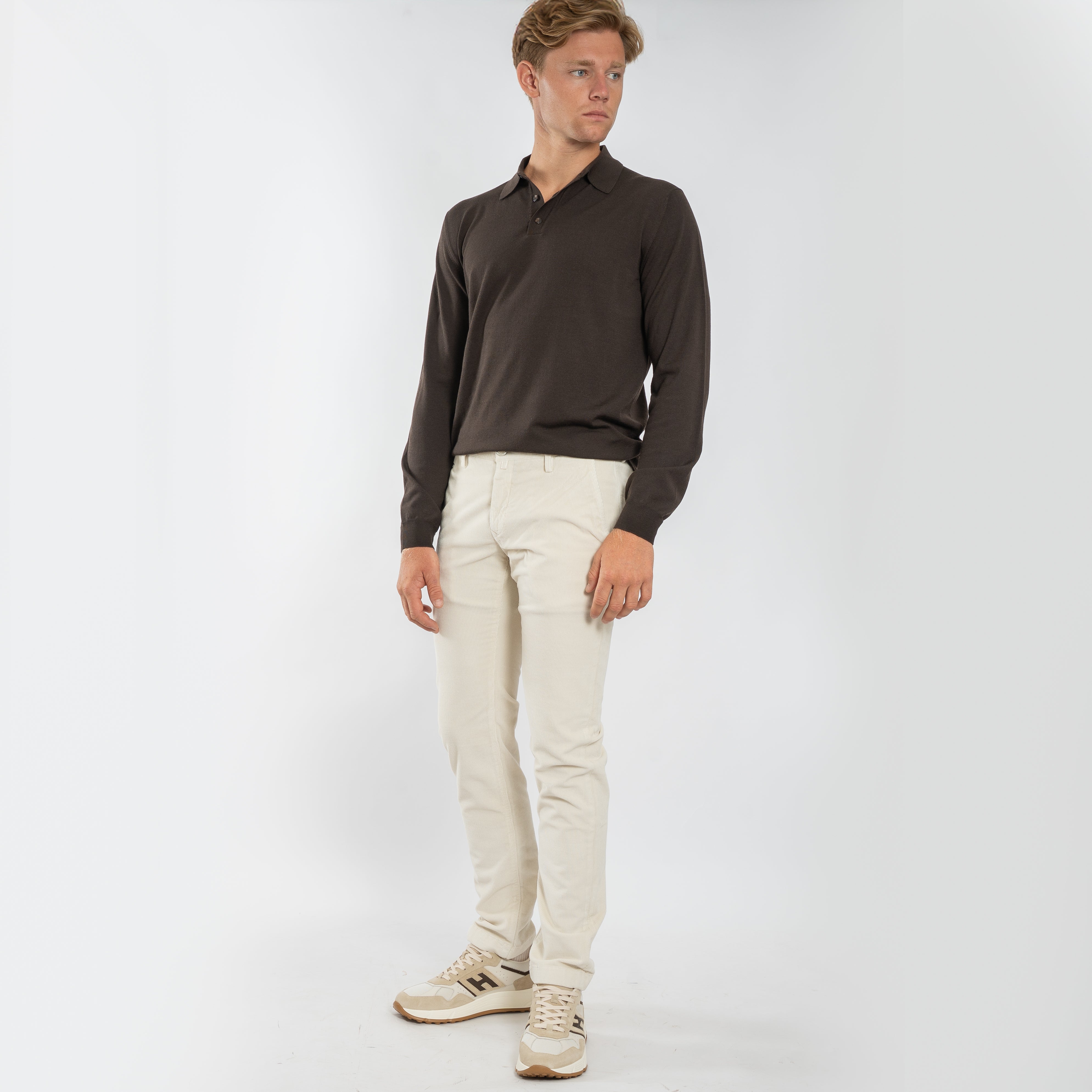 Jacob Cohen Chino Corduroy Creme | Bobby