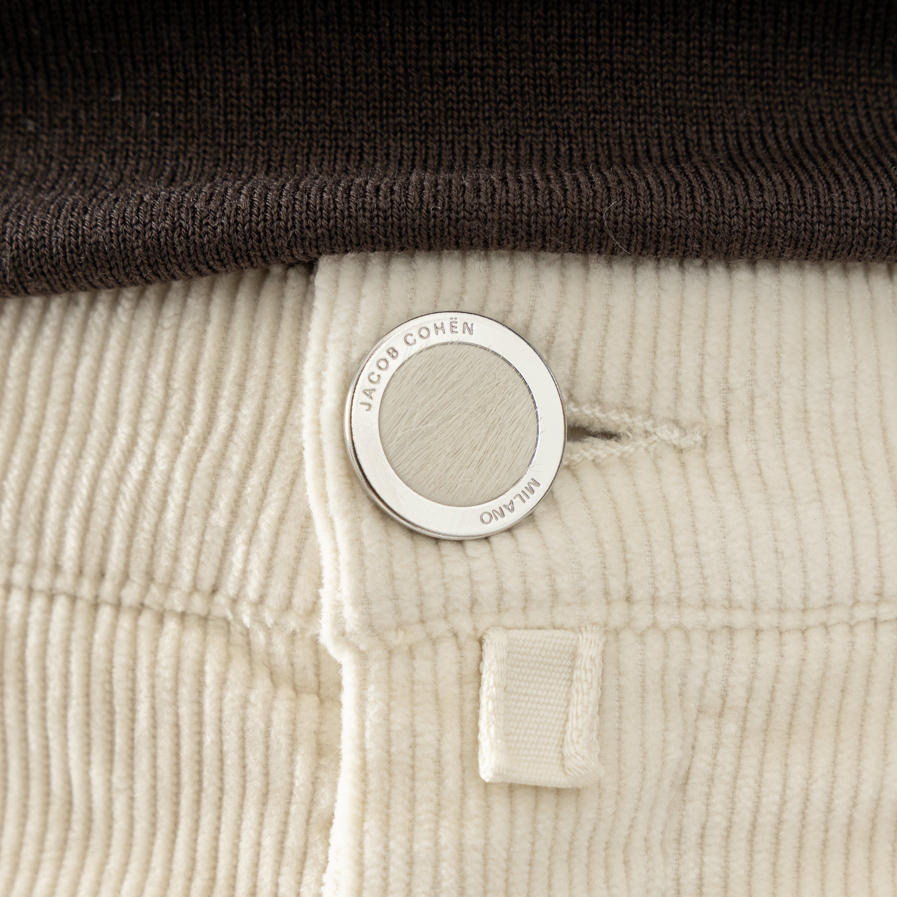 Jacob Cohen Chino Corduroy Creme | Bobby