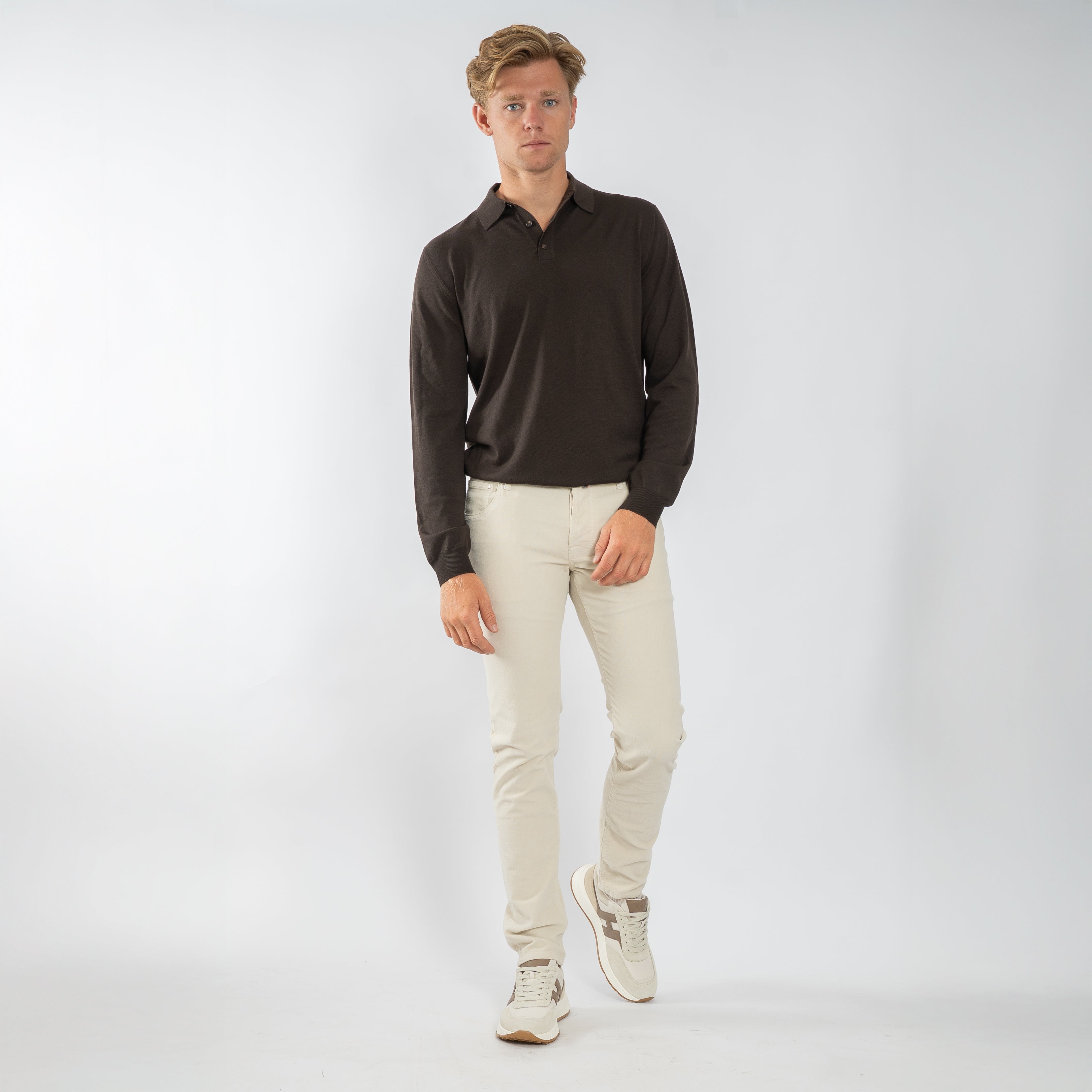 Jacob Cohen Chino Corduroy Creme | Nick Slim