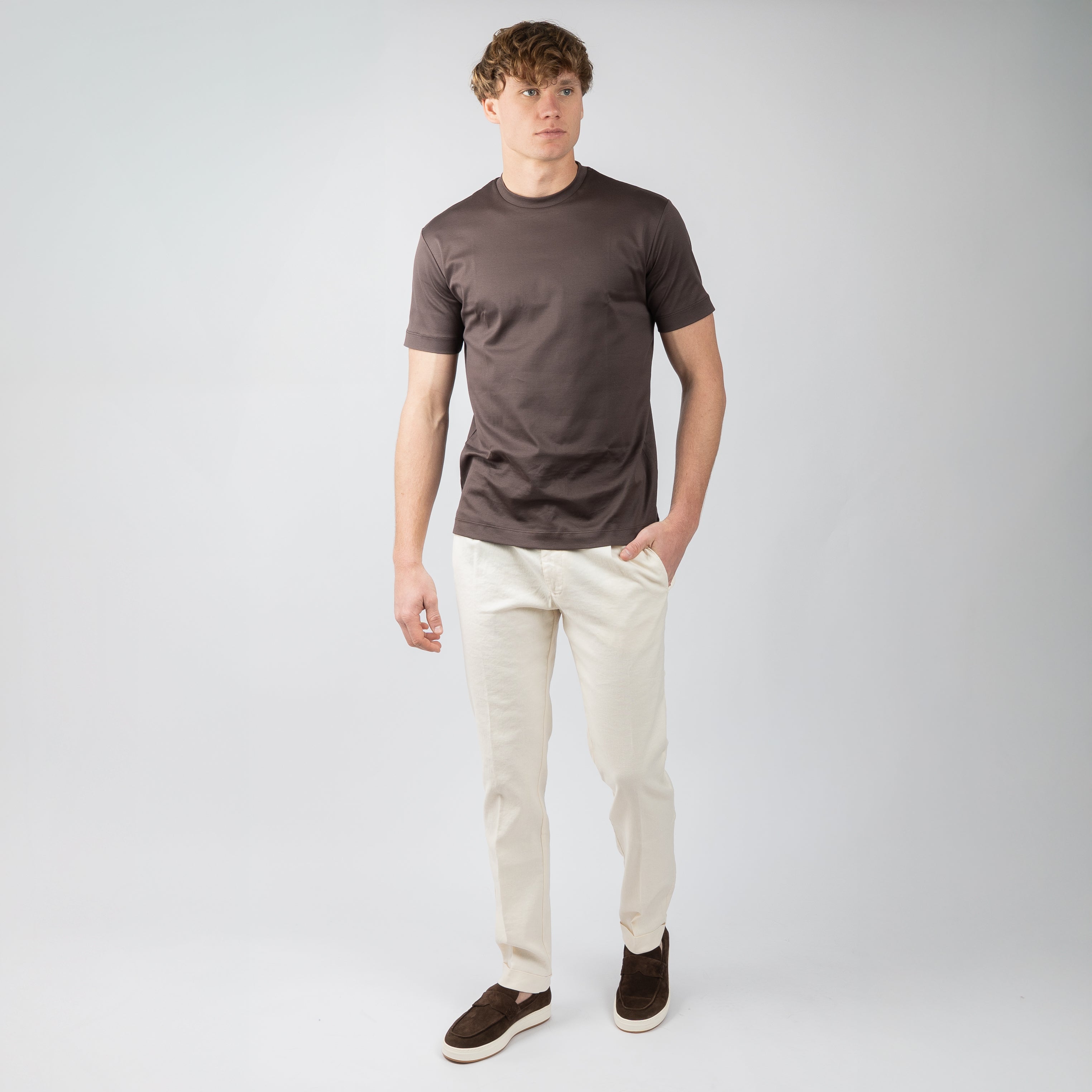 Berwich Pantalon Off-White | Retrolong-GD