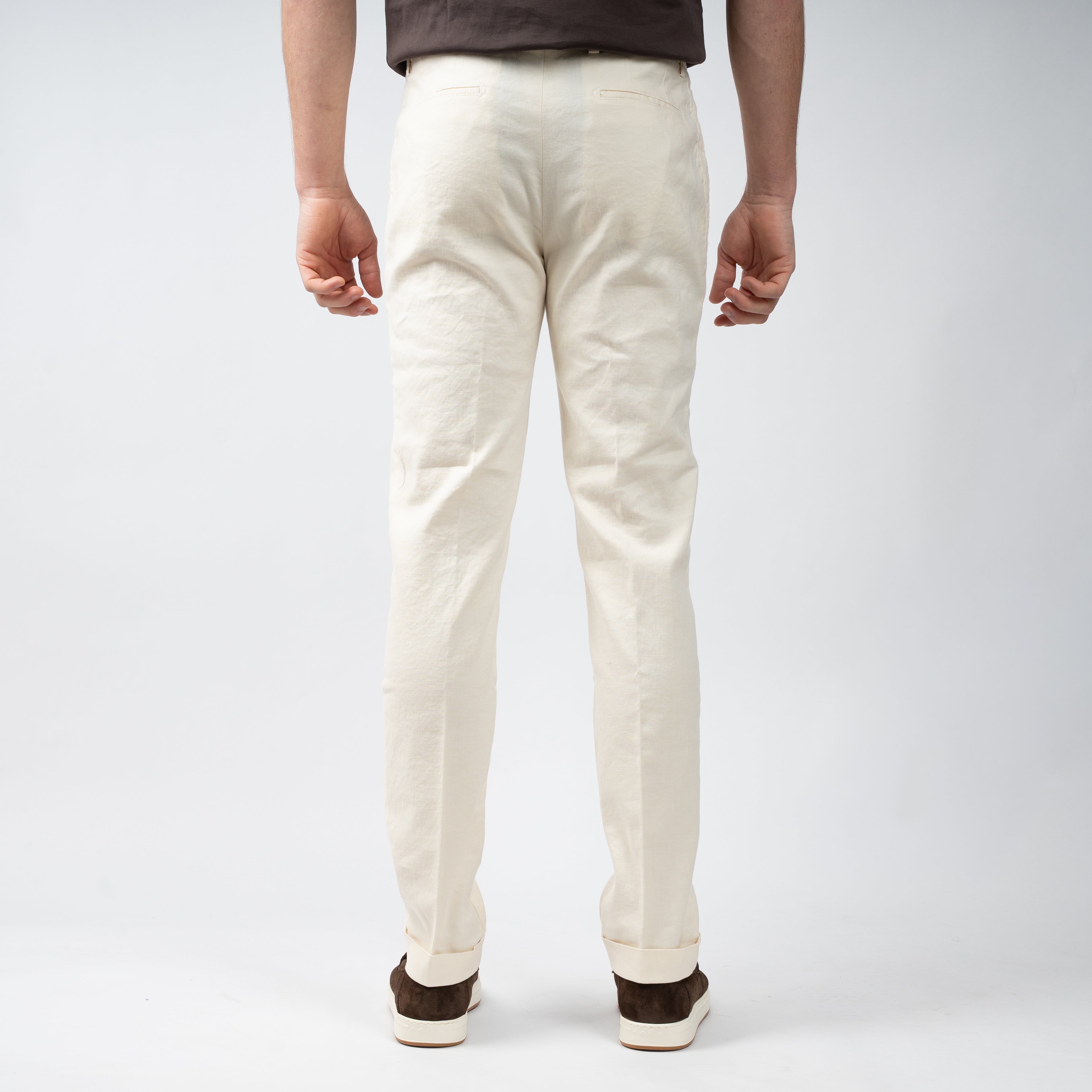 Berwich Pantalon Off-White | Retrolong-GD