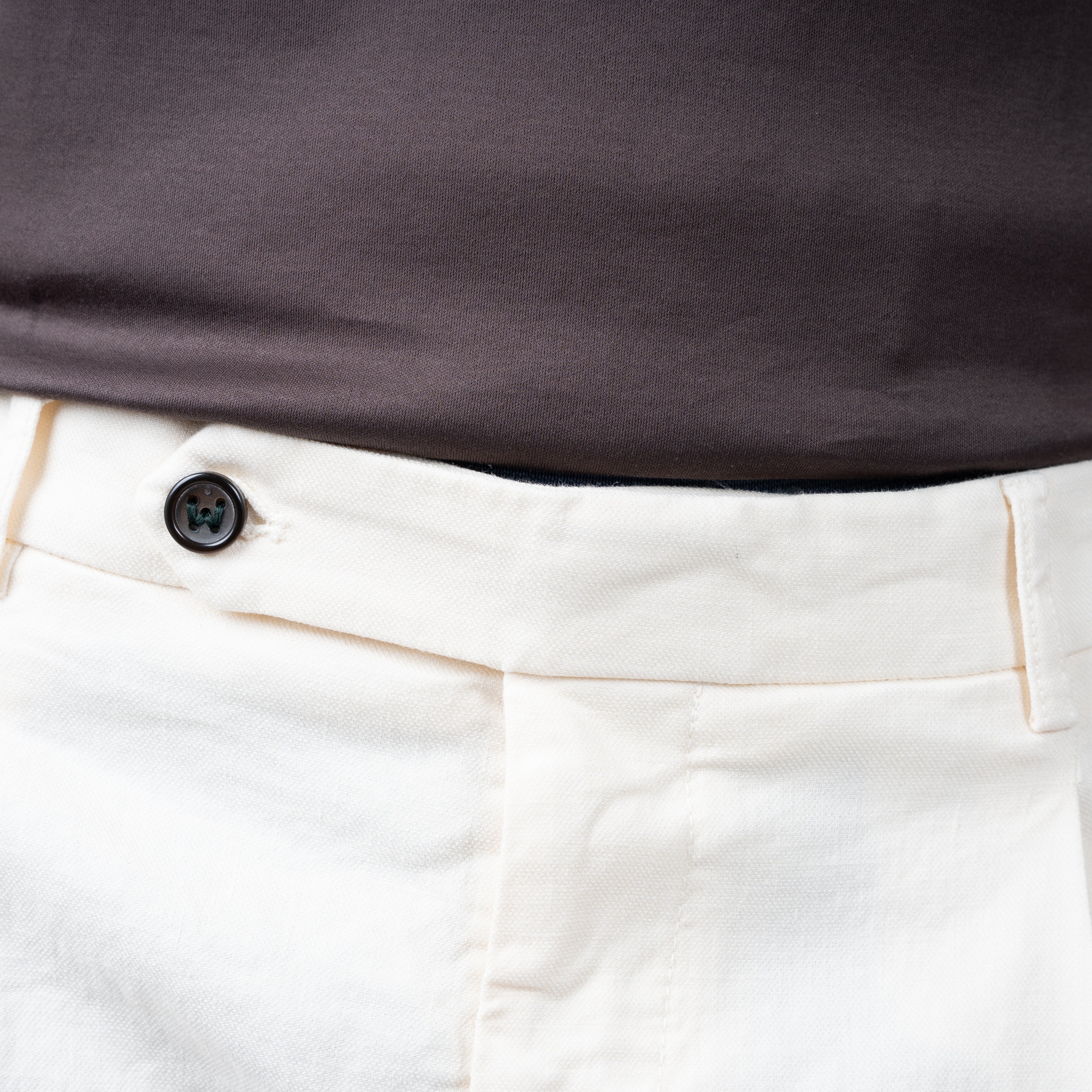 Berwich Pantalon Off-White | Retrolong-GD