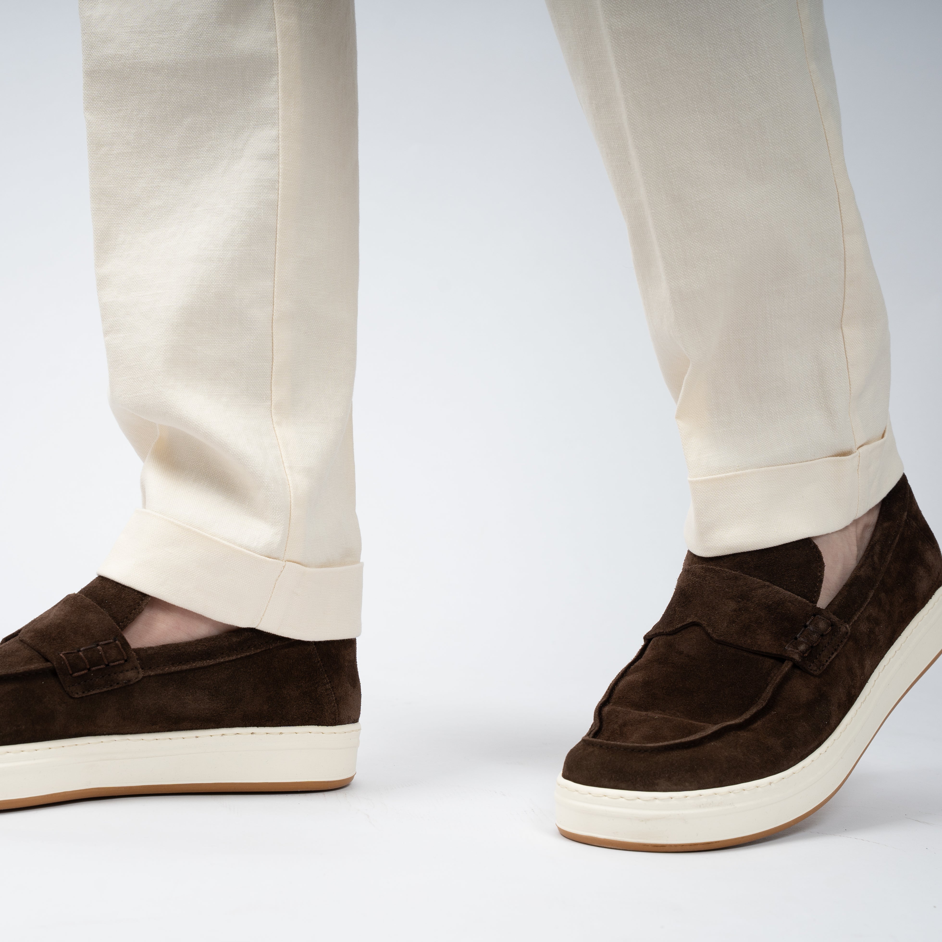 Berwich Pantalon Off-White | Retrolong-GD