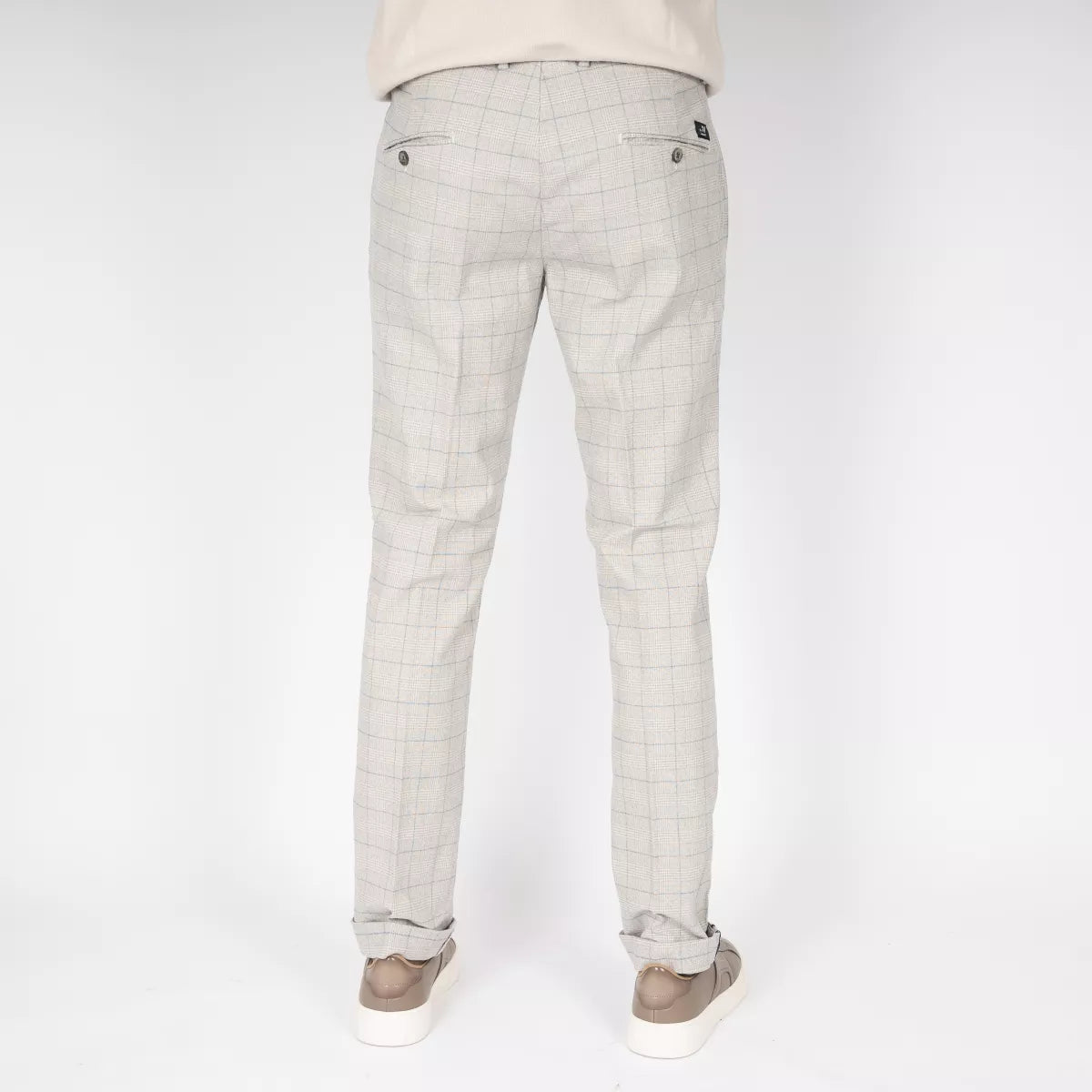 Mason's Pantalon grijs geruit | Torino