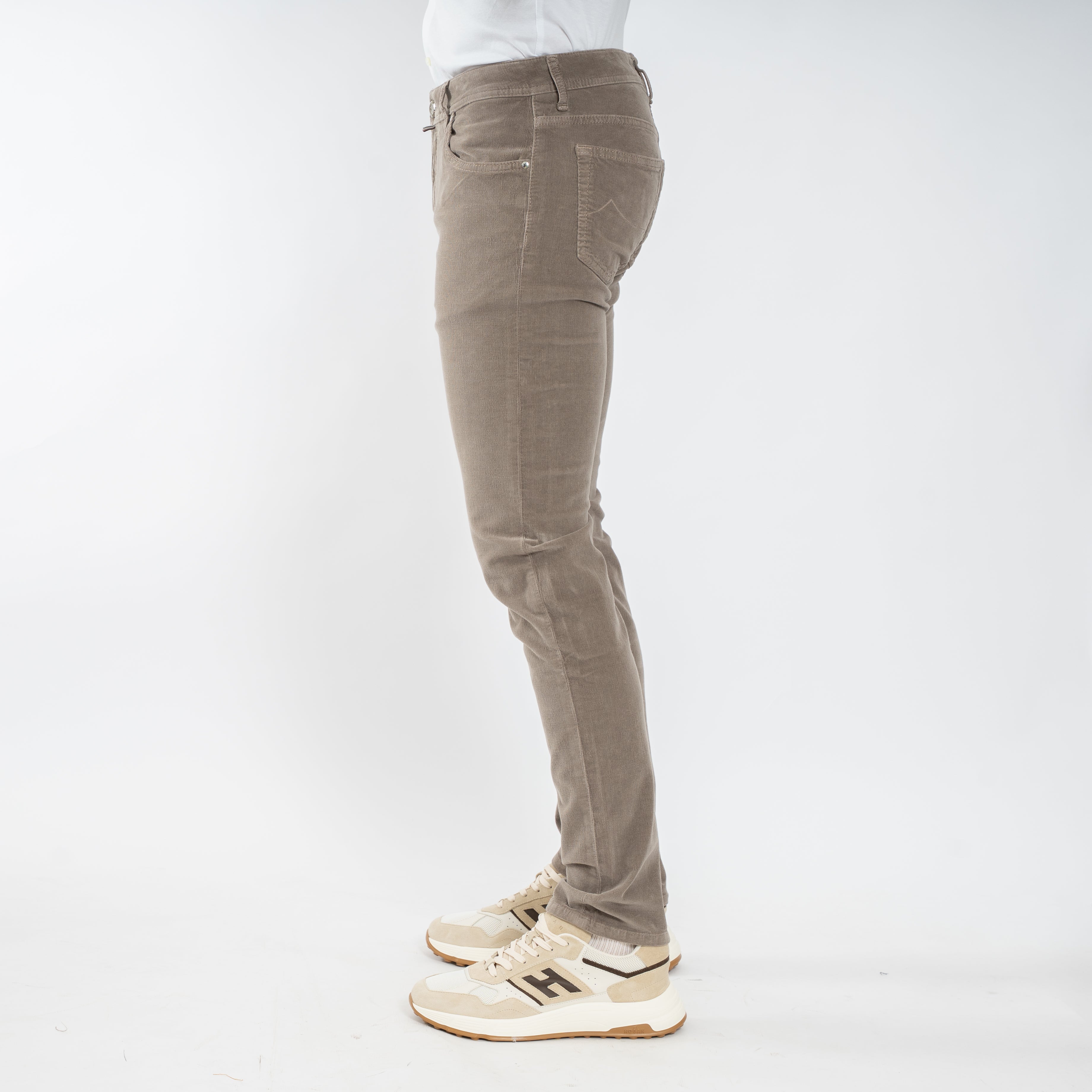 Jacob Cohen Chino Corduroy Taupe | Nick Slim