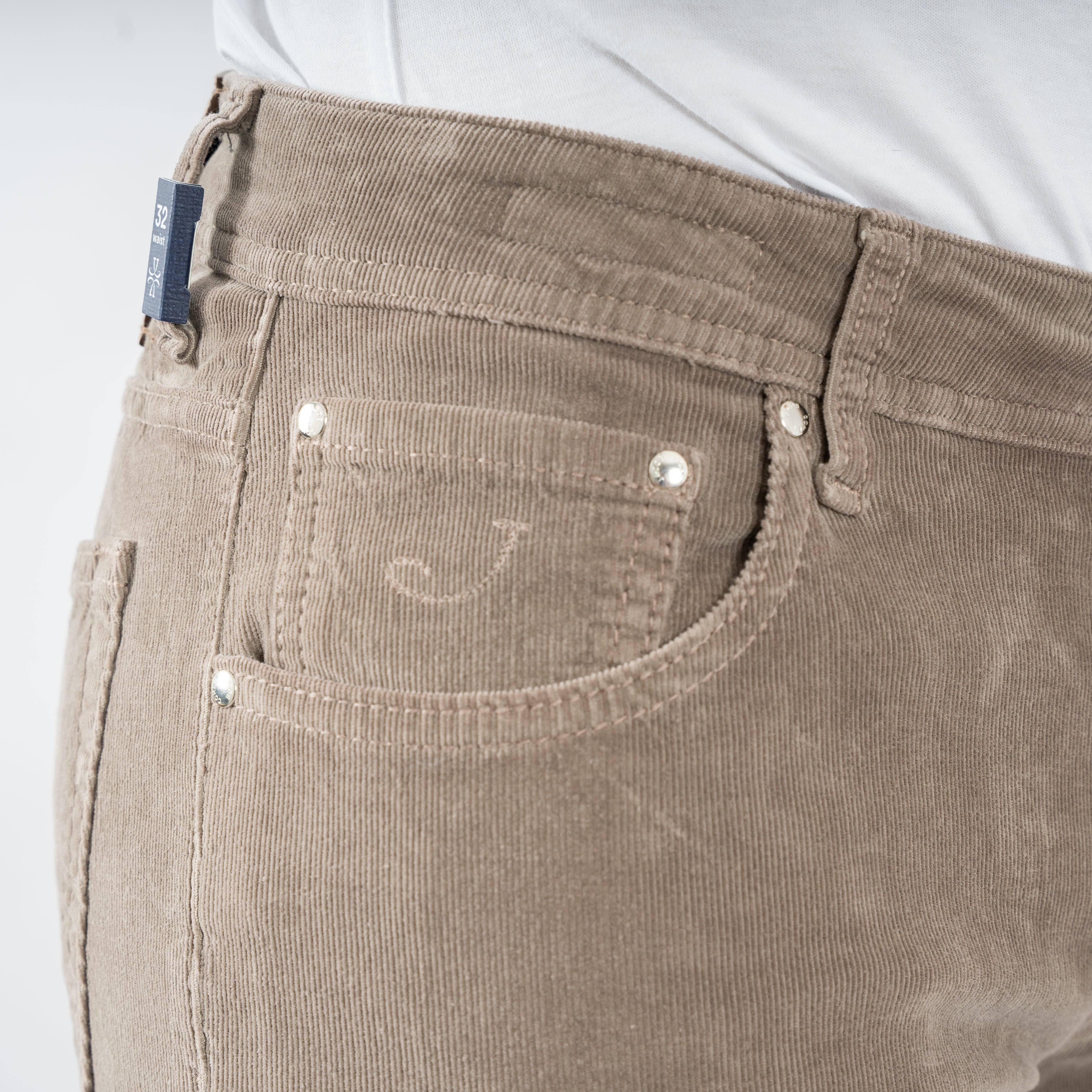 Jacob Cohen Chino Corduroy Taupe | Nick Slim