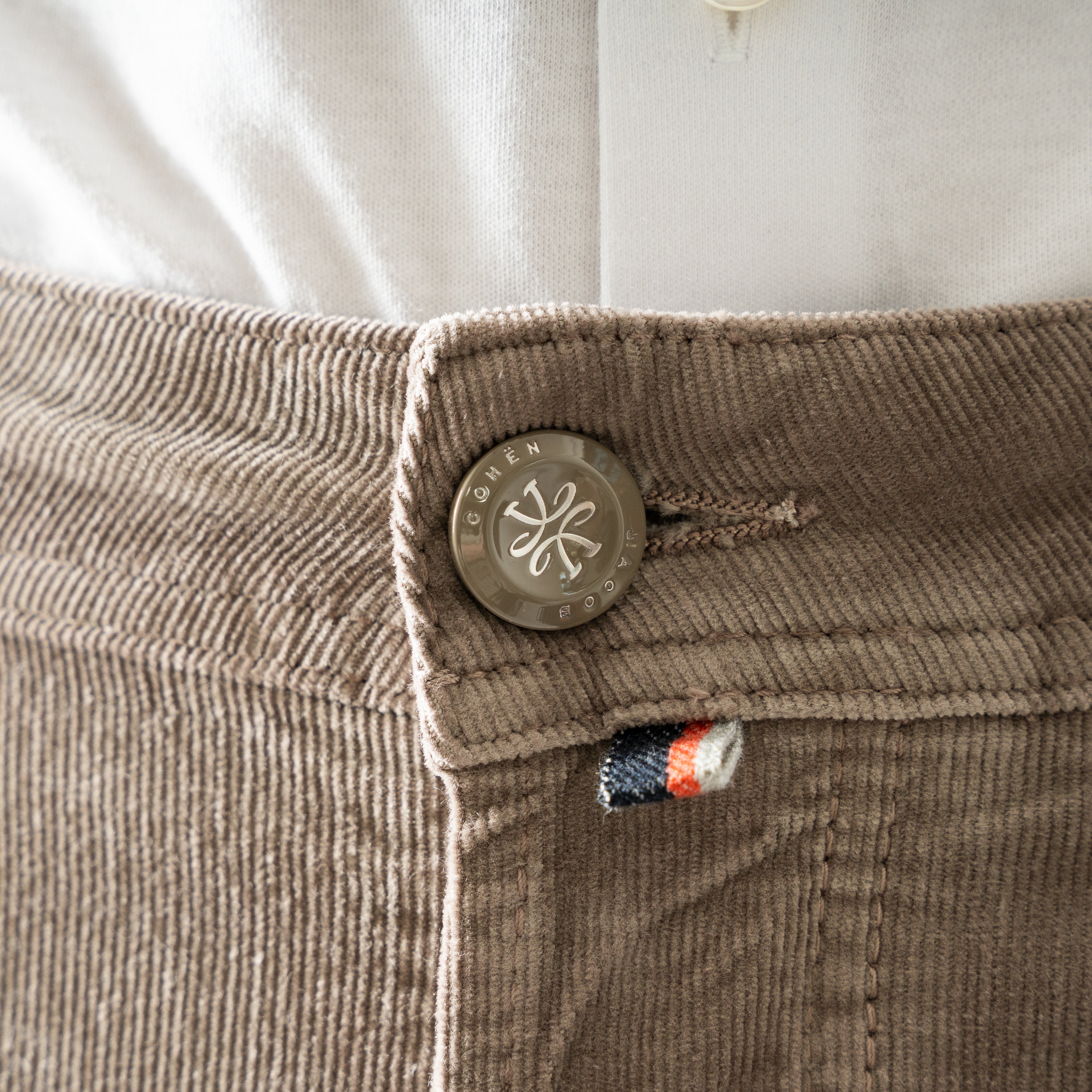 Jacob Cohen Chino Corduroy Taupe | Nick Slim