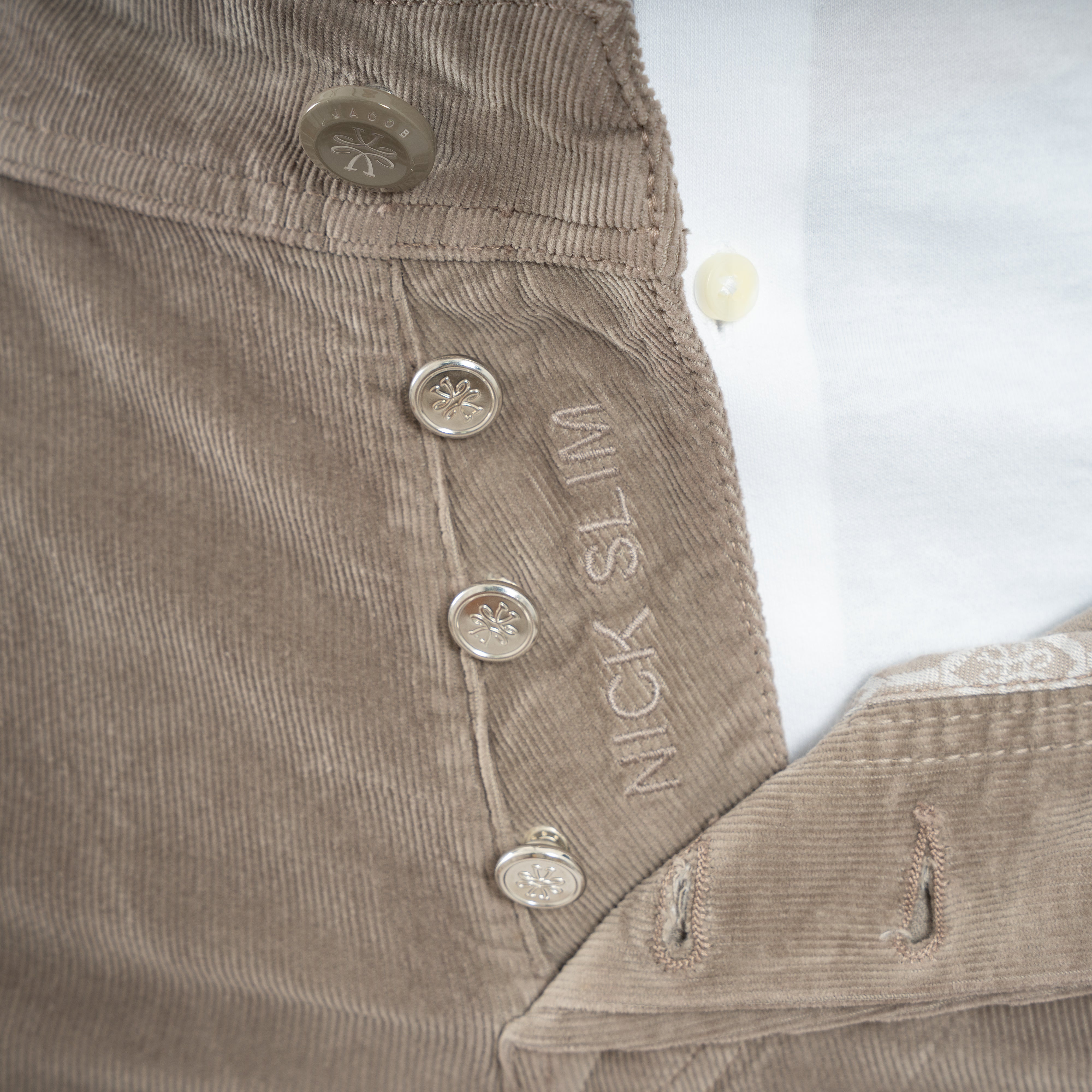 Jacob Cohen Chino Corduroy Taupe | Nick Slim