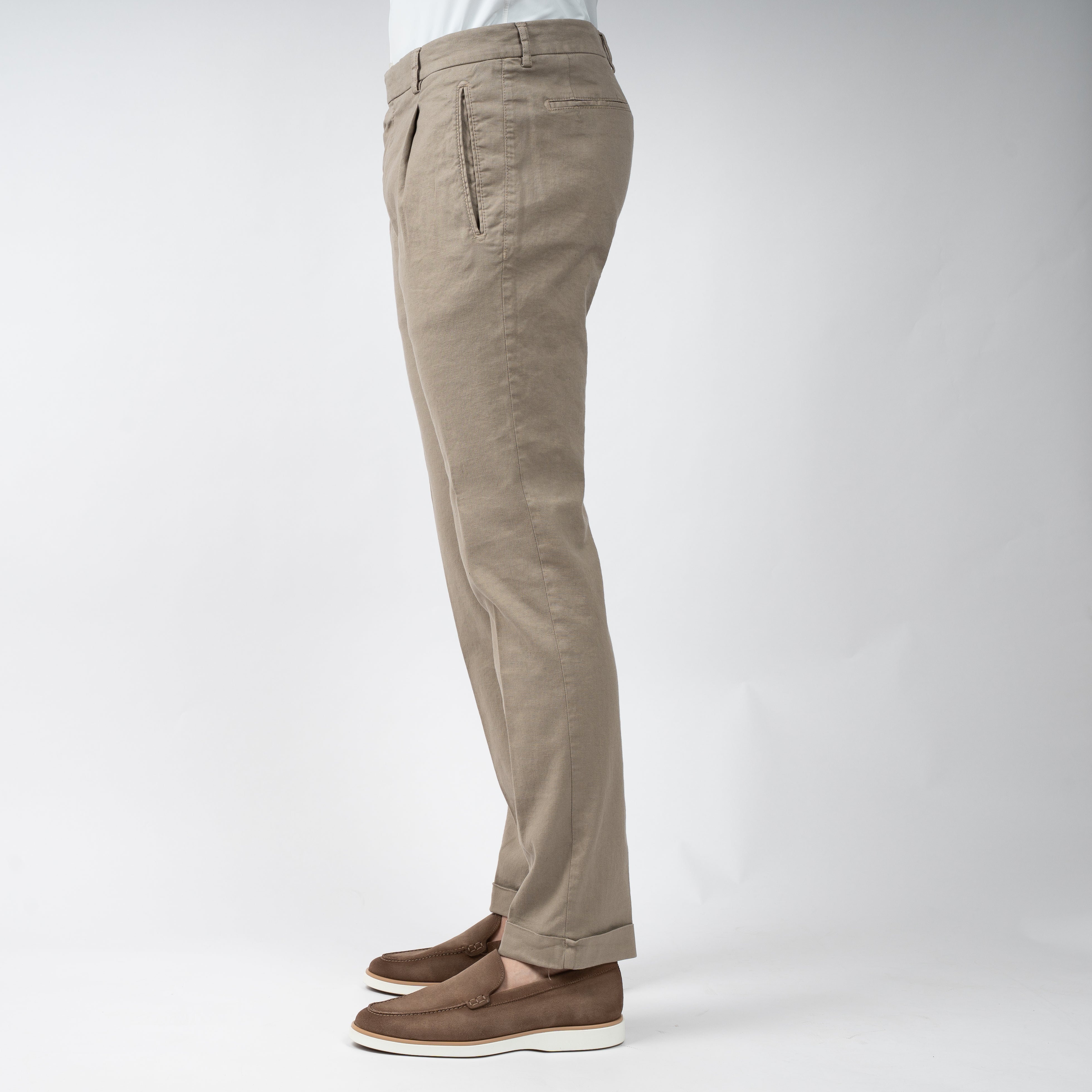 Berwich Pantalon Taupe | Retrolong-GD