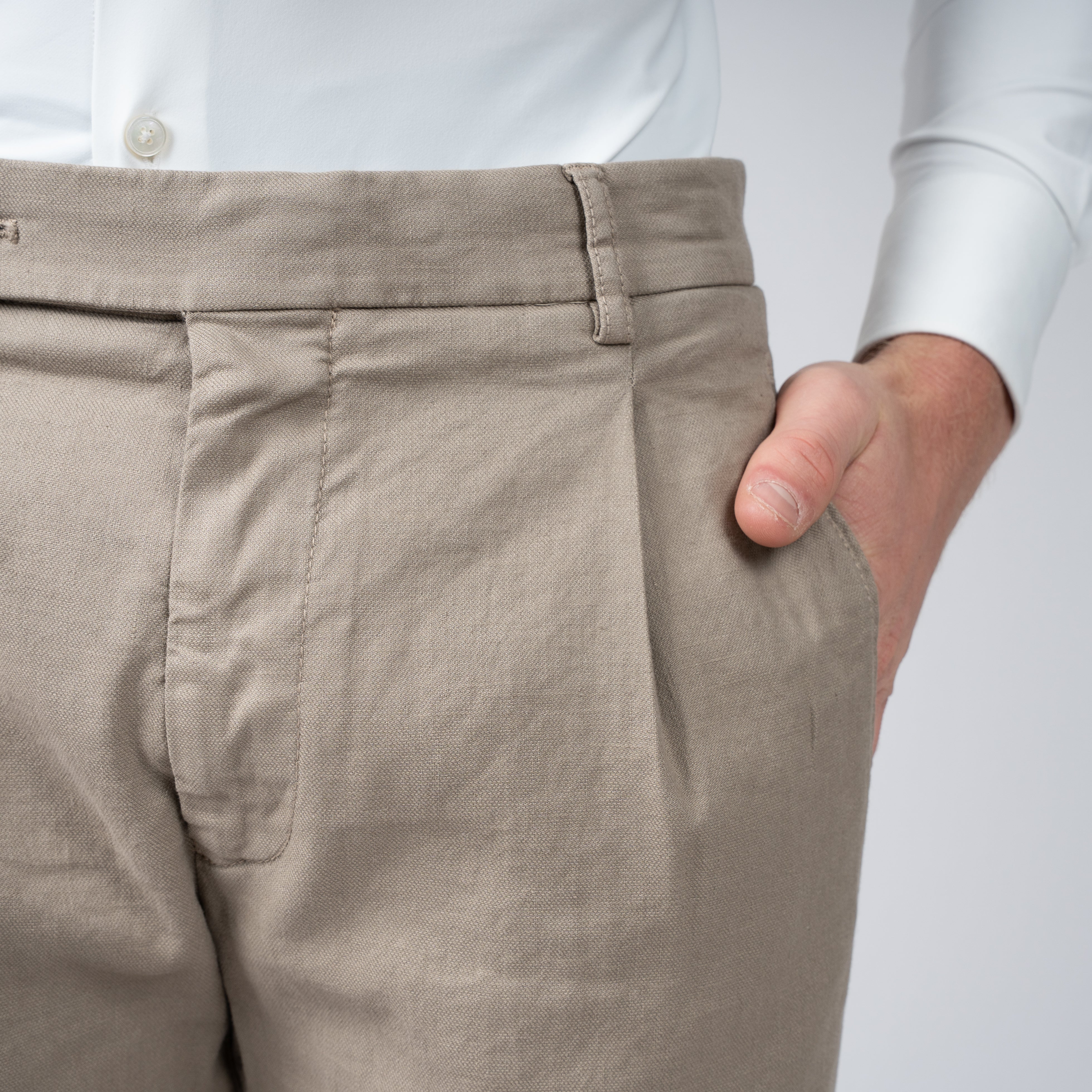 Berwich Pantalon Taupe | Retrolong-GD