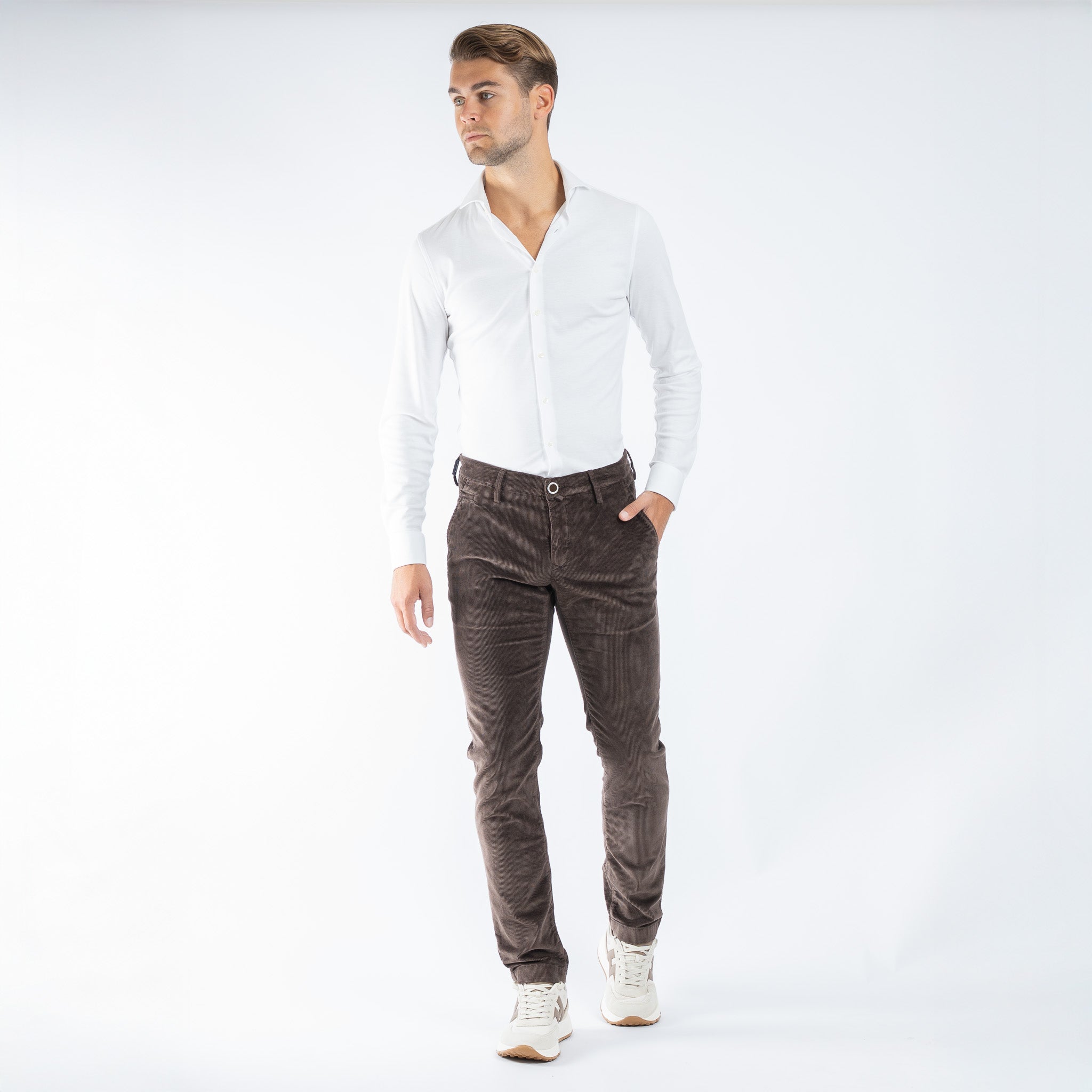 Jacob Cohen Chino Corduroy Bruin | Bobby