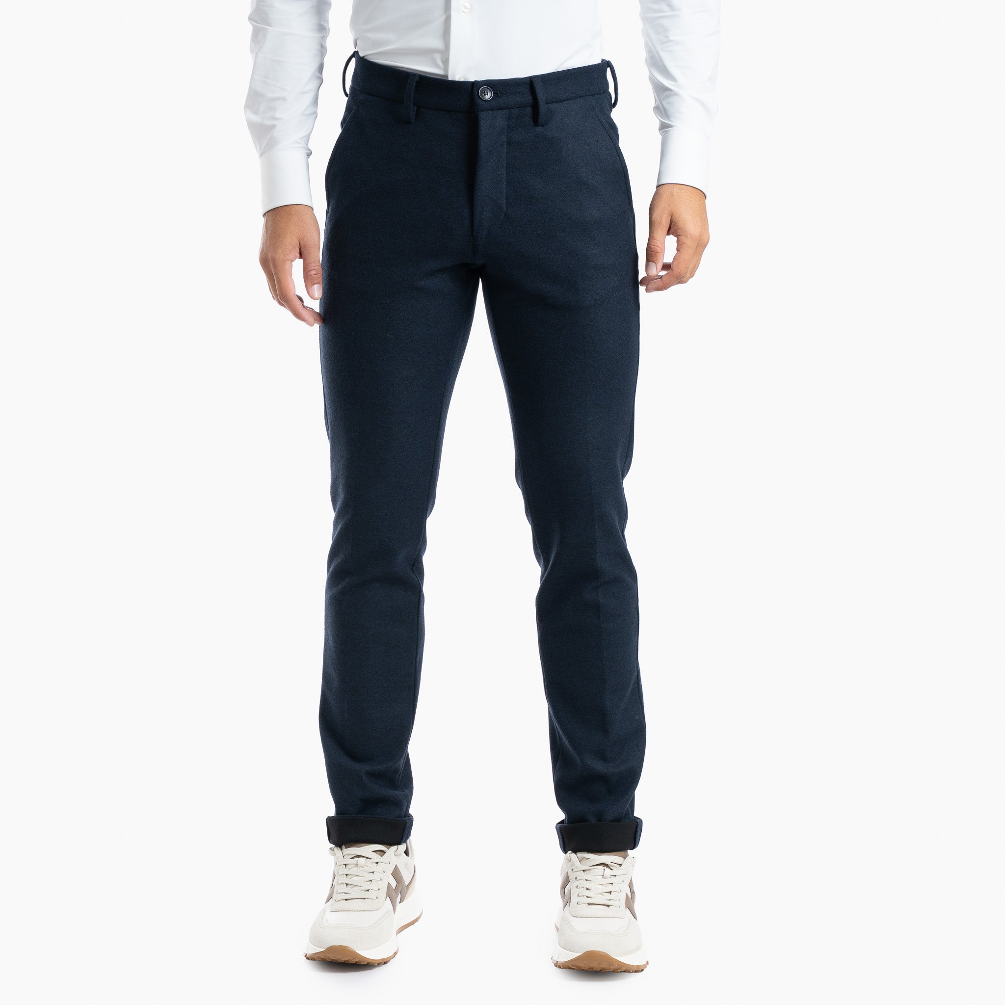 Mason's Chino Flannel Blauw | Torino