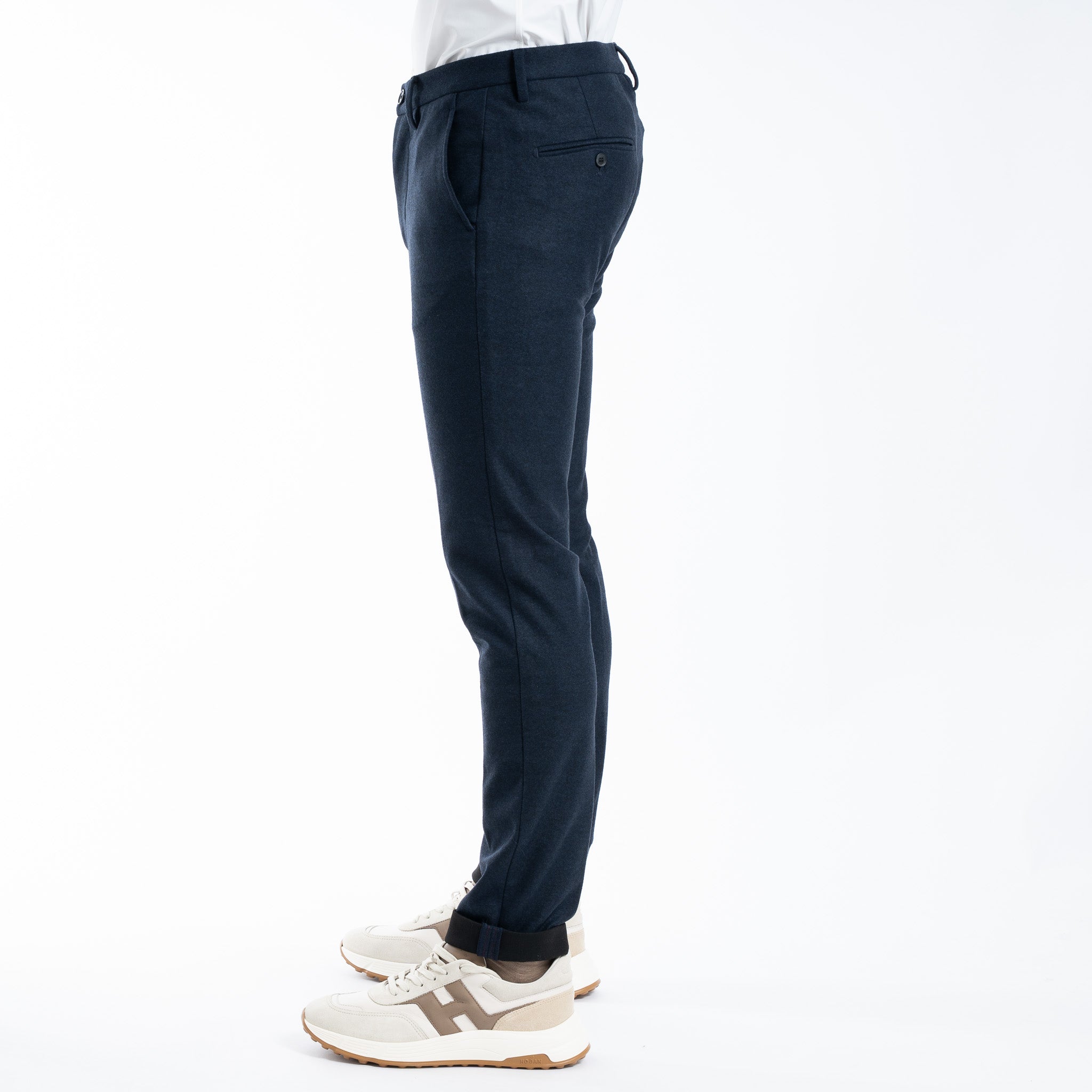 Mason's Chino Flannel Blauw | Torino
