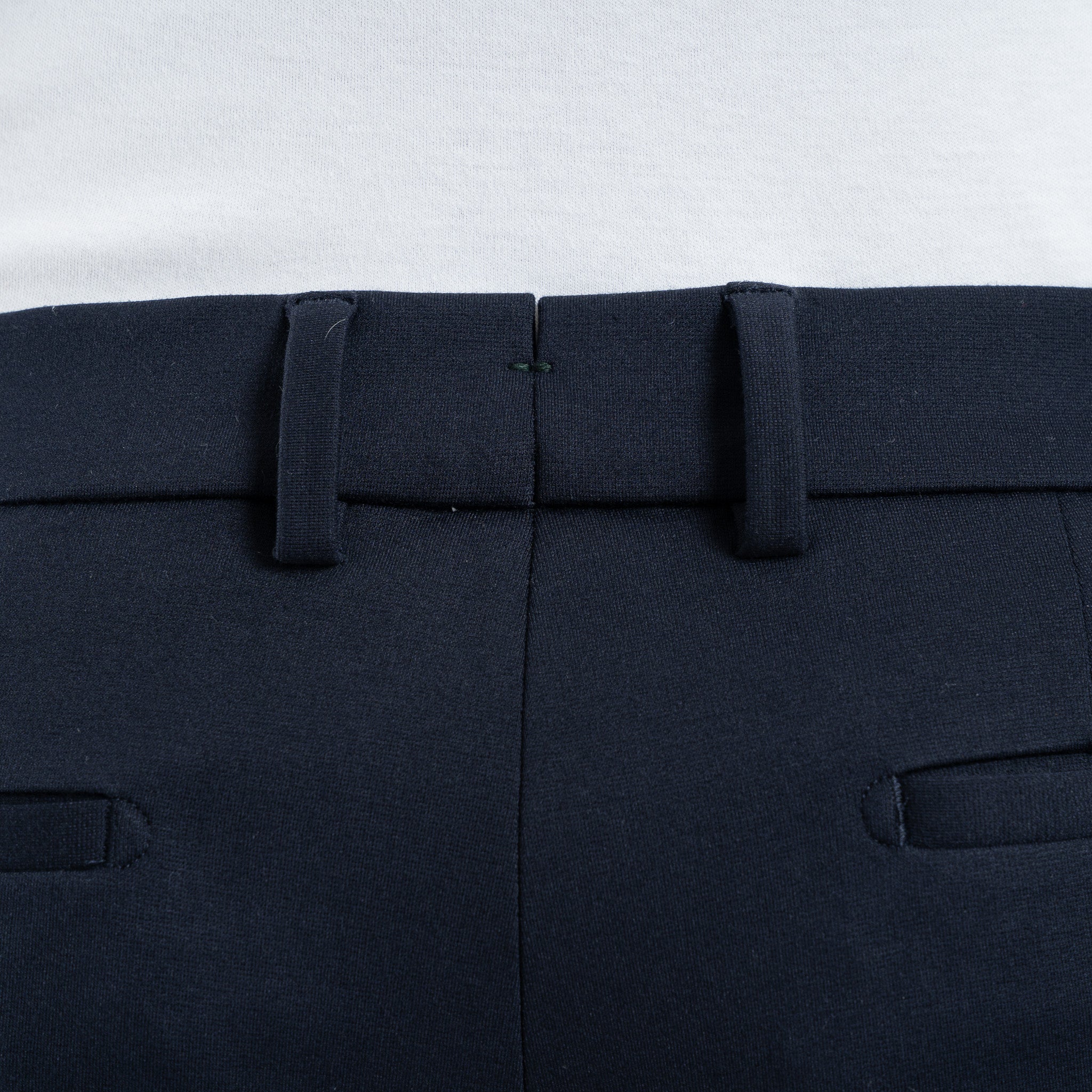 Berwich Chino met Bandplooi Blauw | Retro
