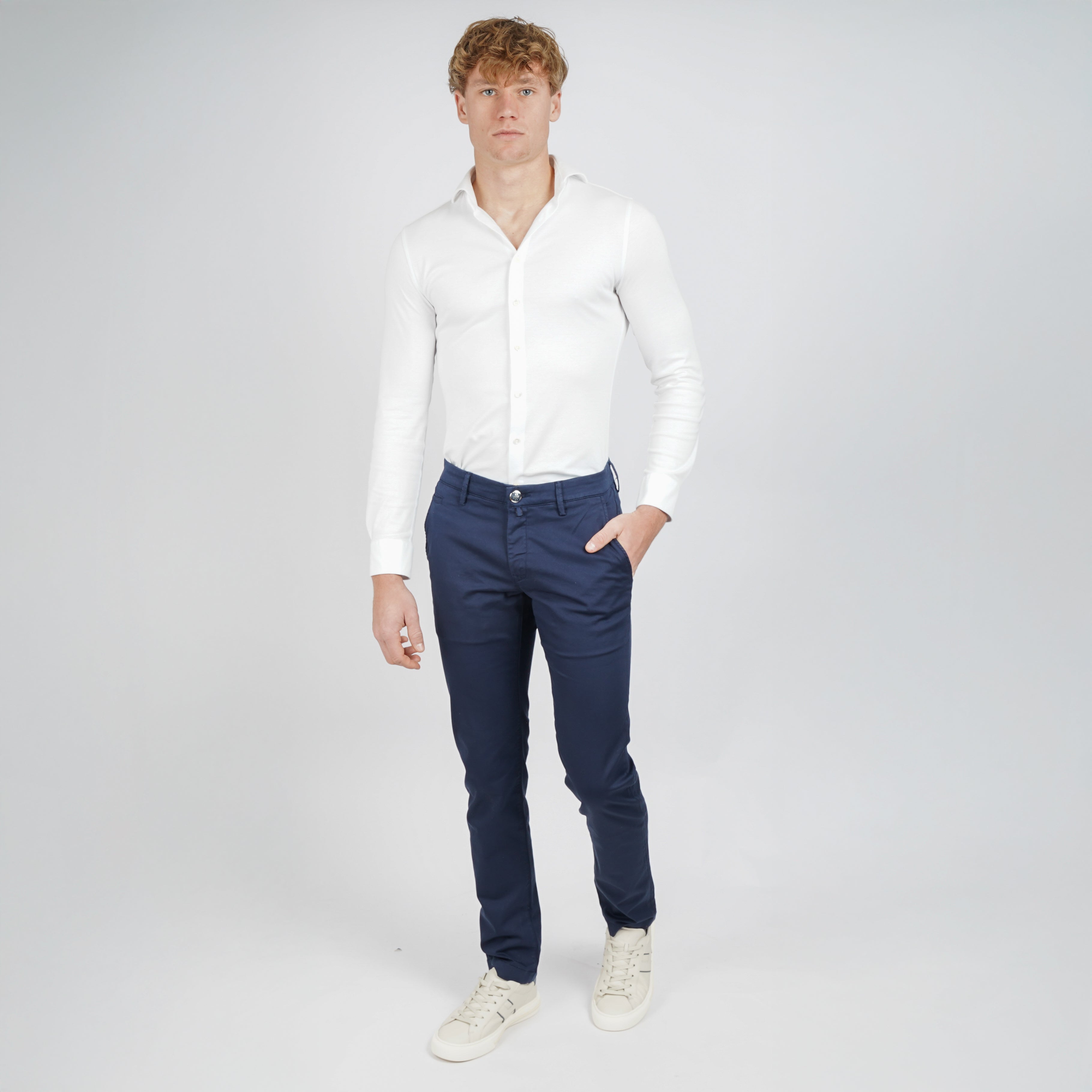 Jacob Cohen Chino Blauw | Bobby