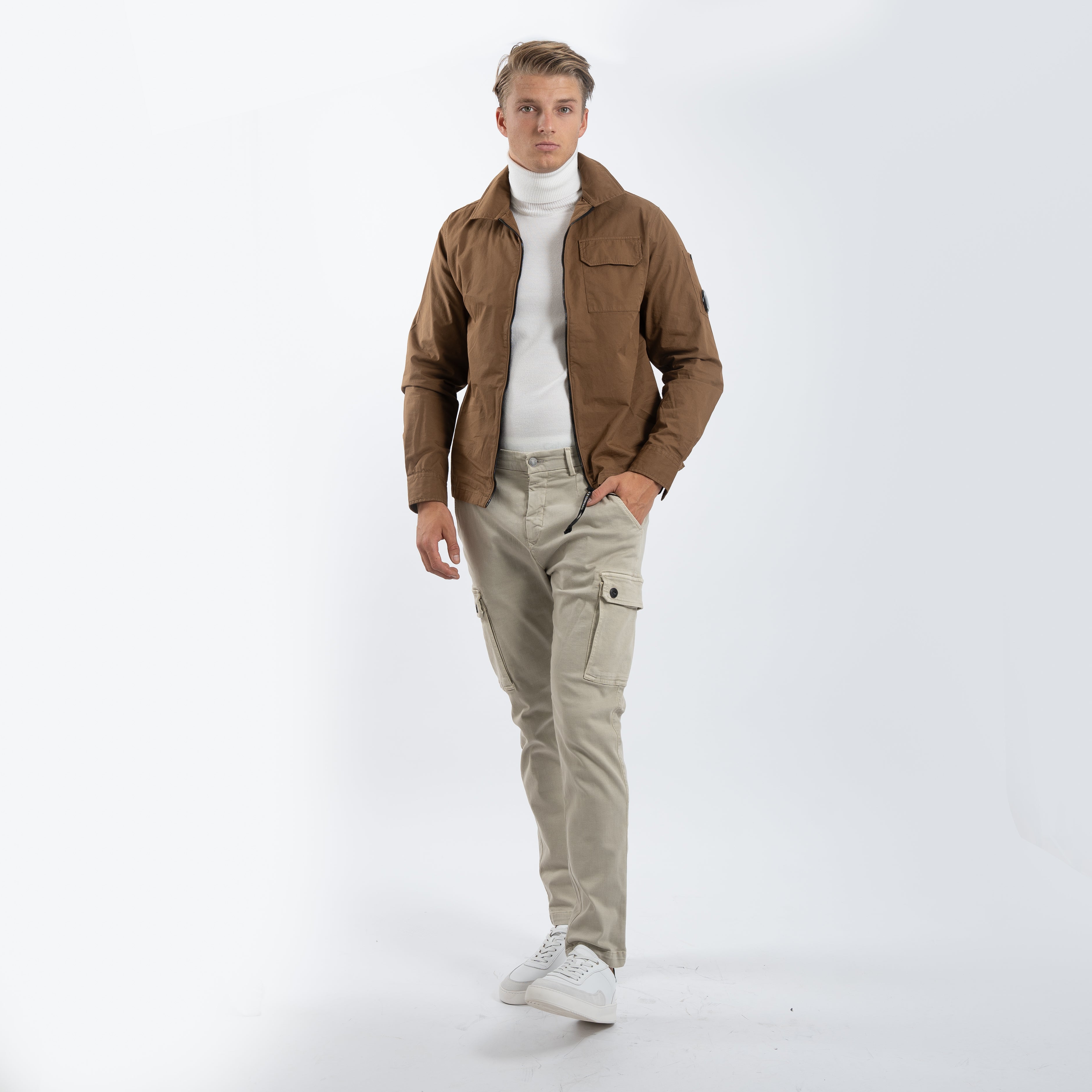 Replay Cargobroek Beige | Jaan Slim Fit