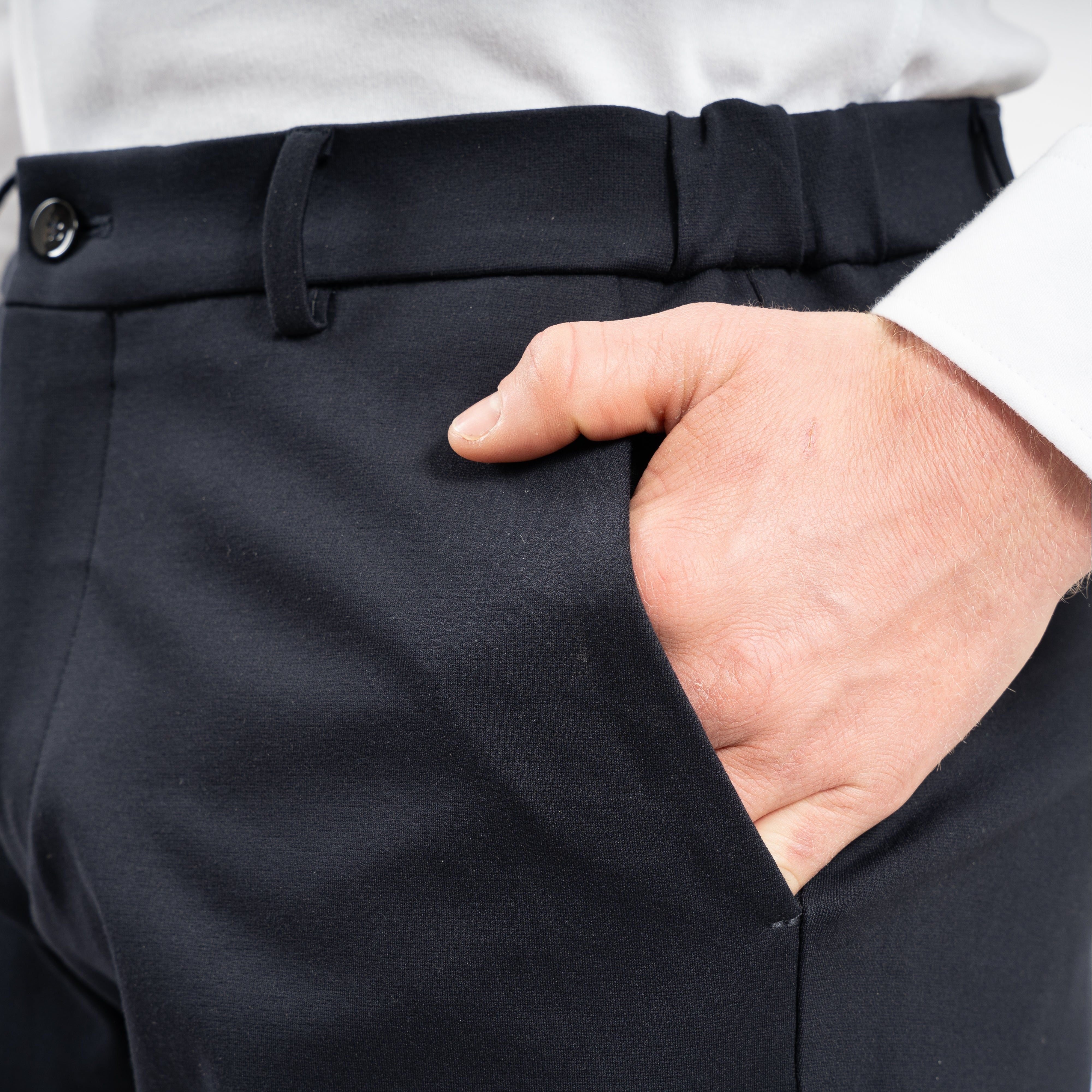 Berwich Chino Donkerblauw | Morello Elax Tech Jersey