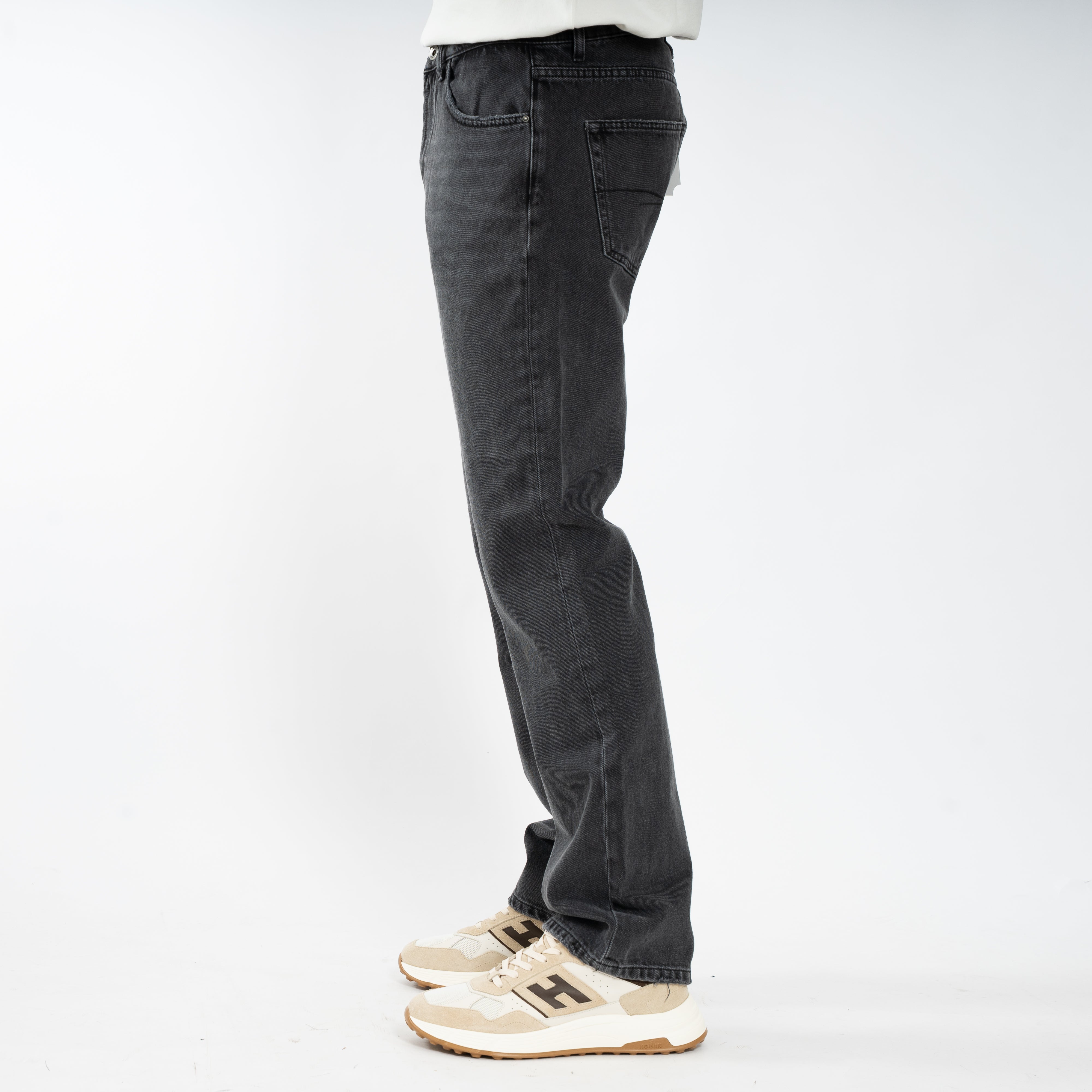 Flaneur Jeans Zwart | Straight Fit