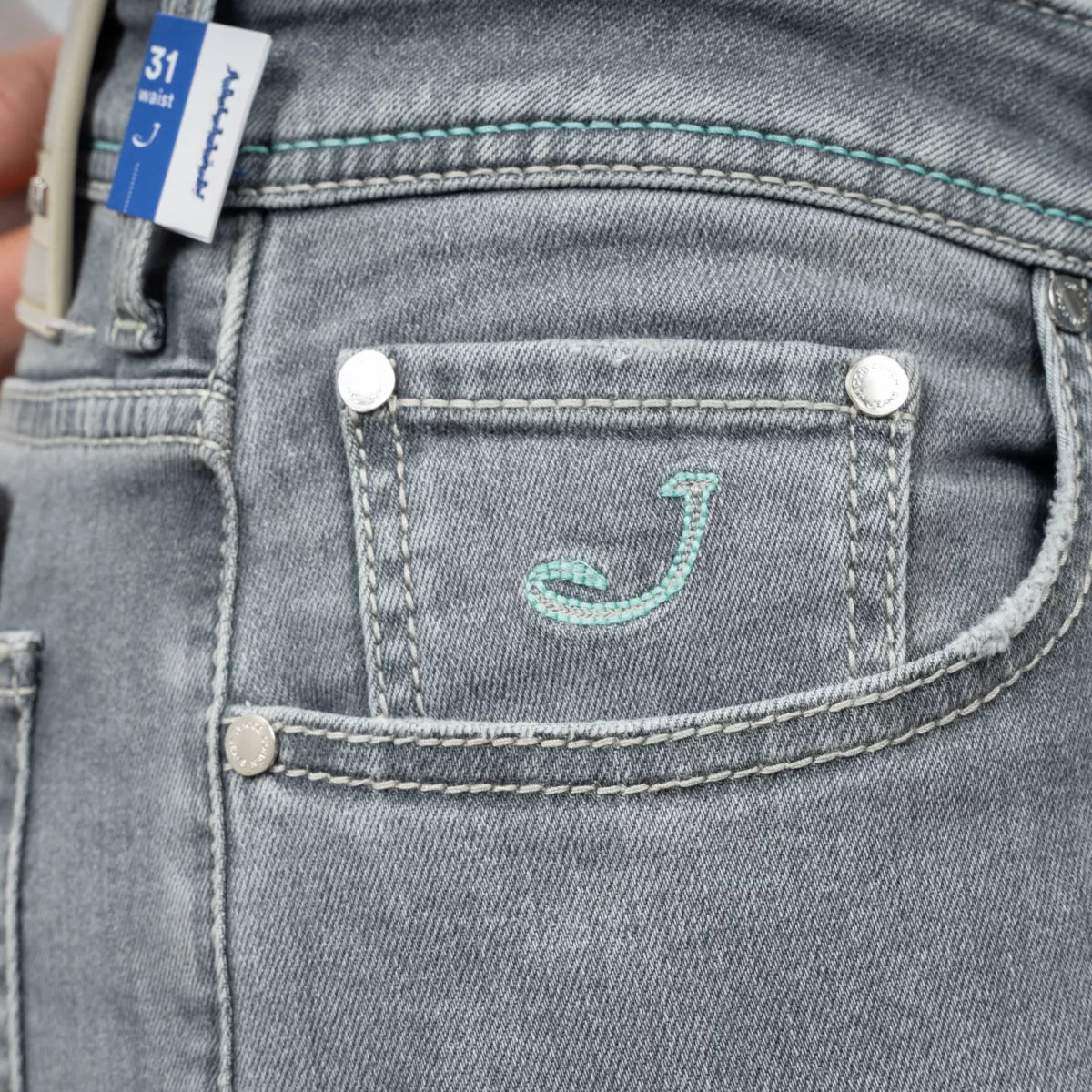 Jacob Cohen Jeans Lichtgrijs | Nick