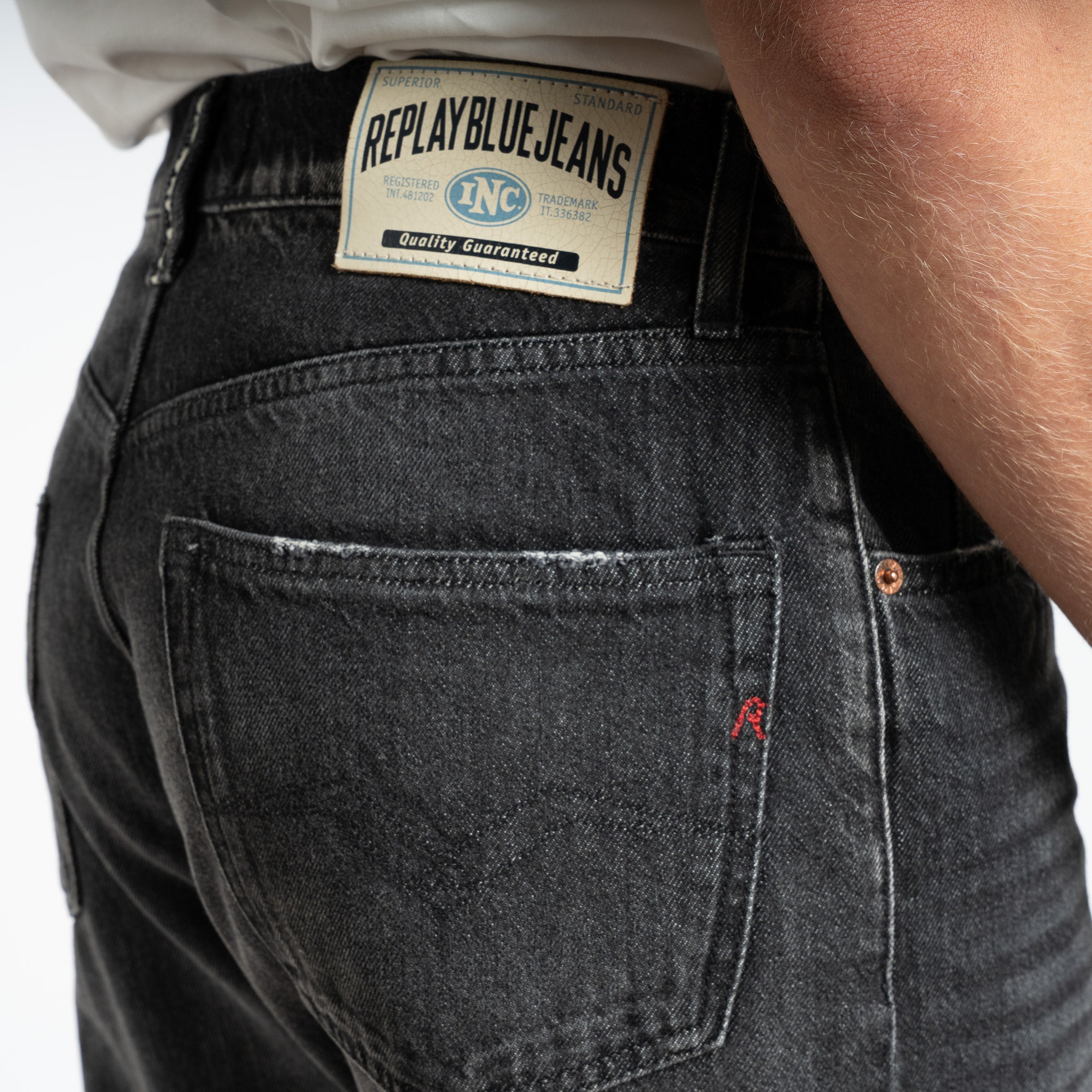 Replay Jeans Antracietgrijs | Straight Fit