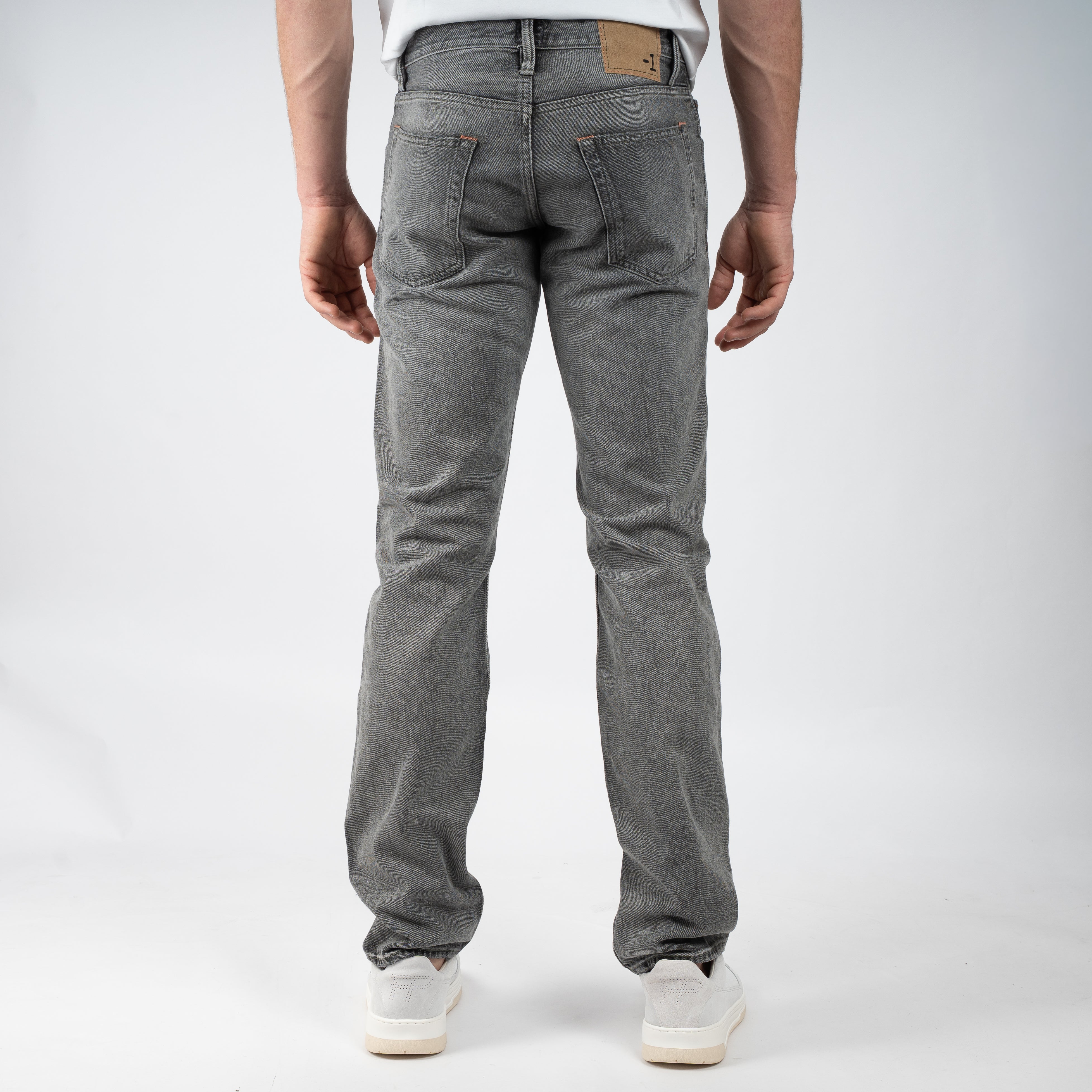 -1 Nordic Denim Jeans Lichtgrijs | Regular Fit