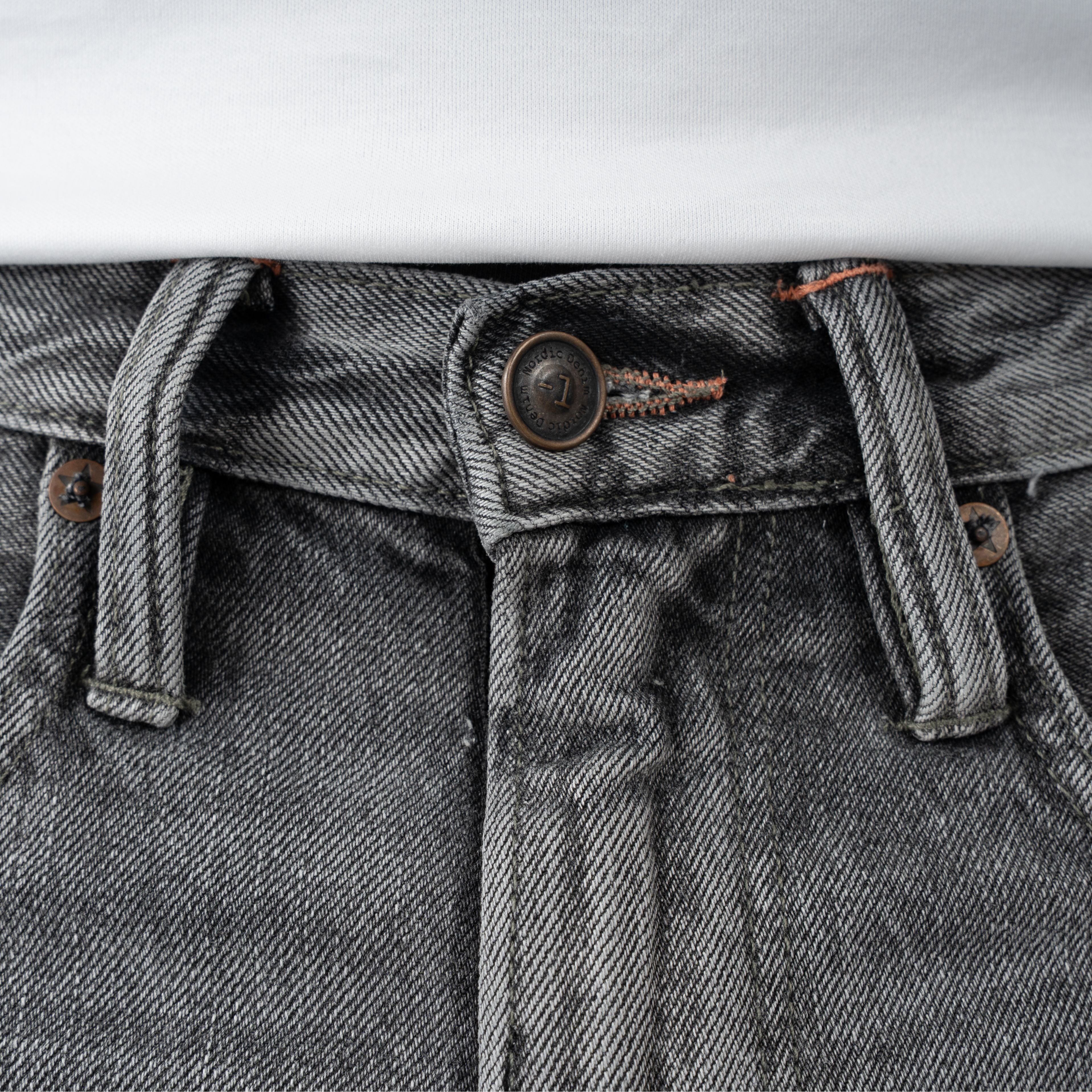 -1 Nordic Denim Jeans Lichtgrijs | Regular Fit