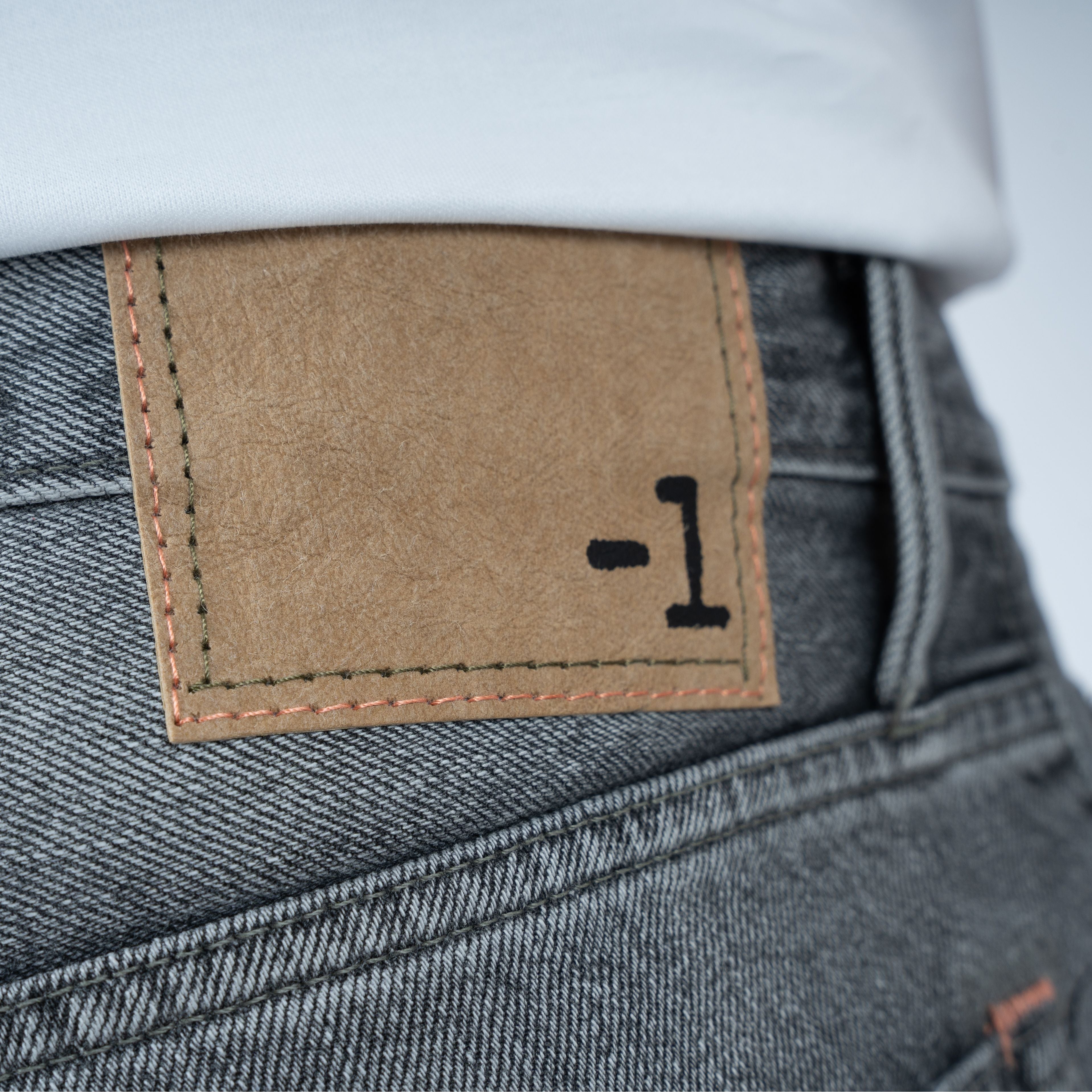 -1 Nordic Denim Jeans Lichtgrijs | Regular Fit