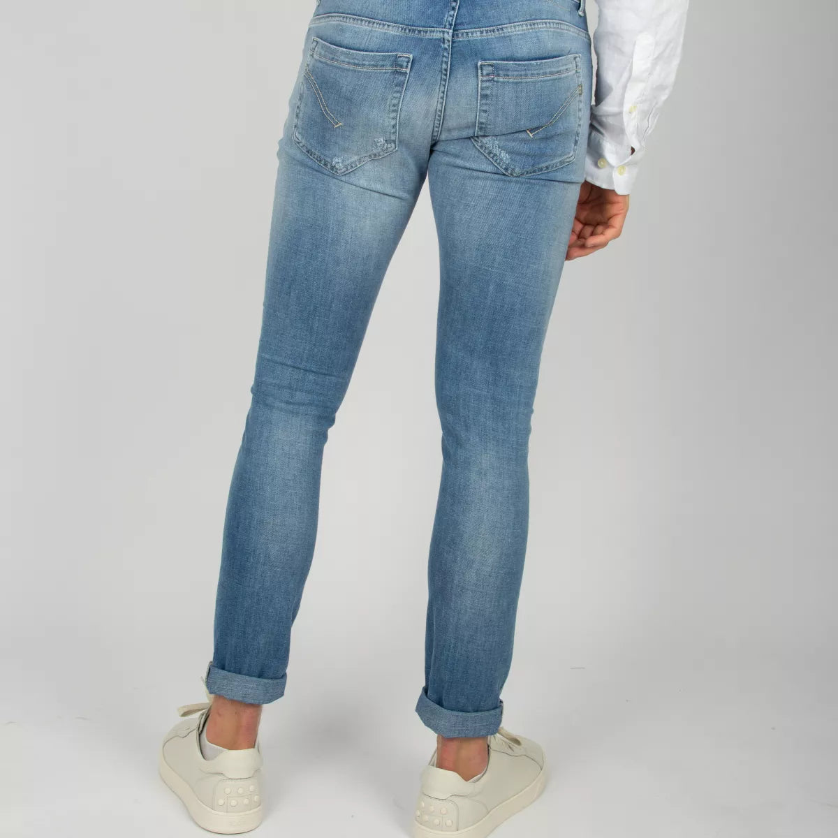 Dondup Jeans blauw met gaten