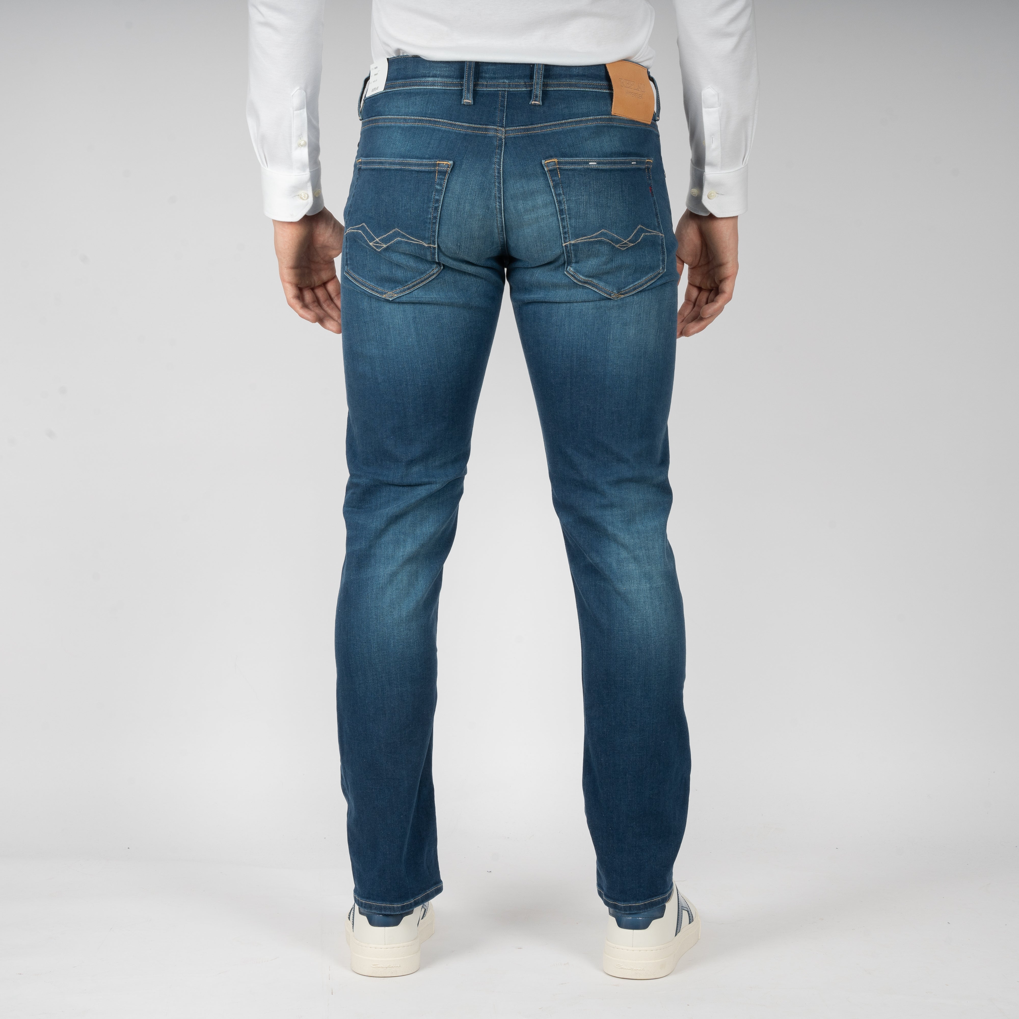 Replay Jeans Donkerblauw | Grover Straight Fit