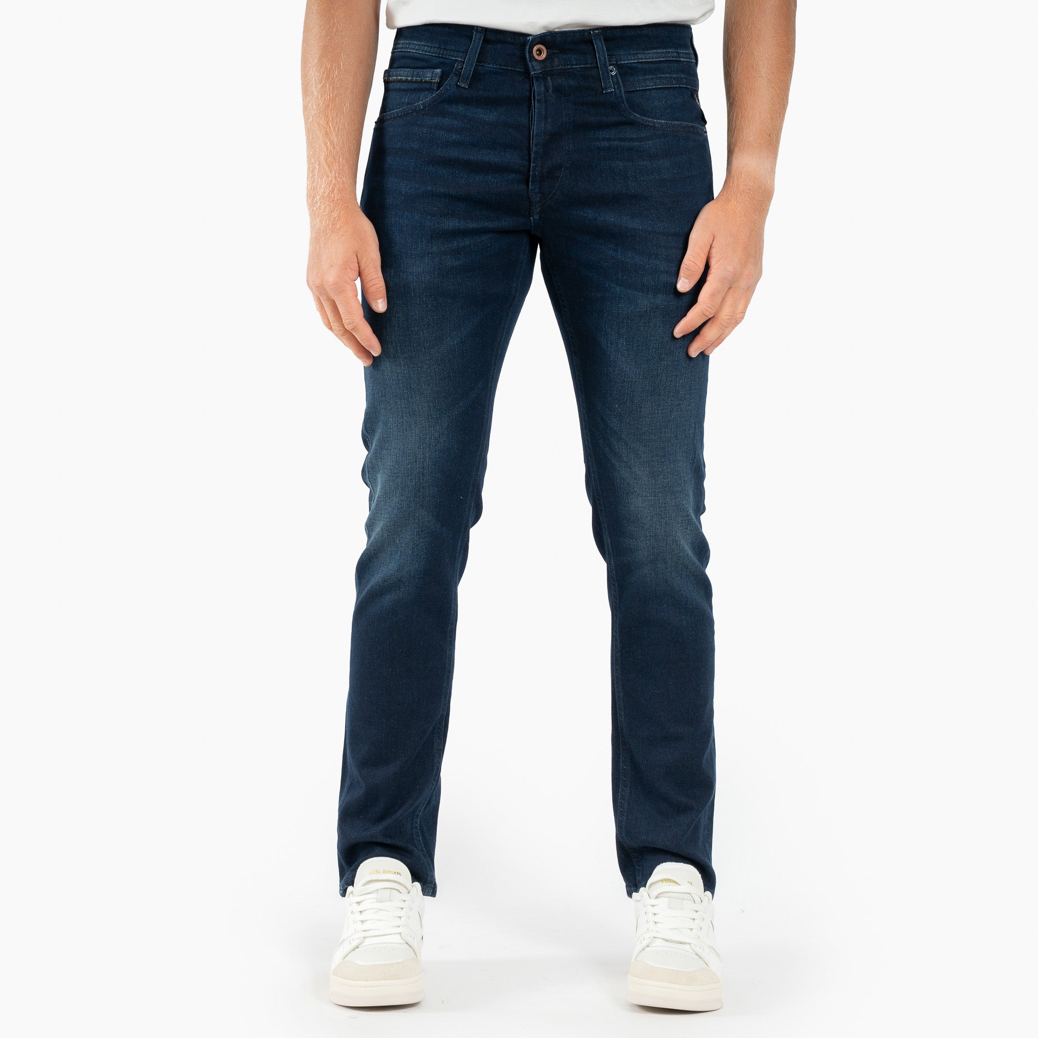 Replay Jeans Donkerblauw | Grover Straight Fit