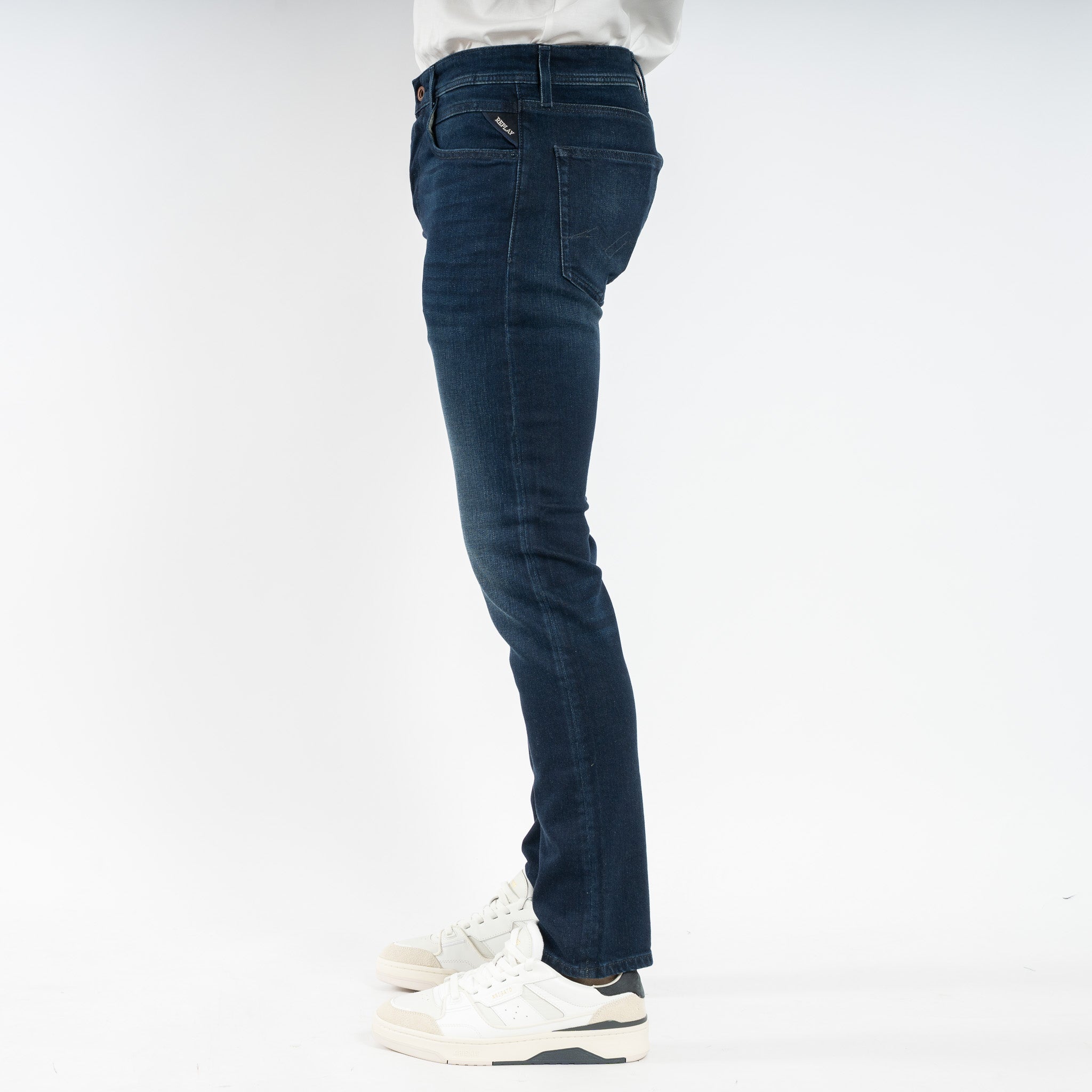 Replay Jeans Donkerblauw | Grover Straight Fit