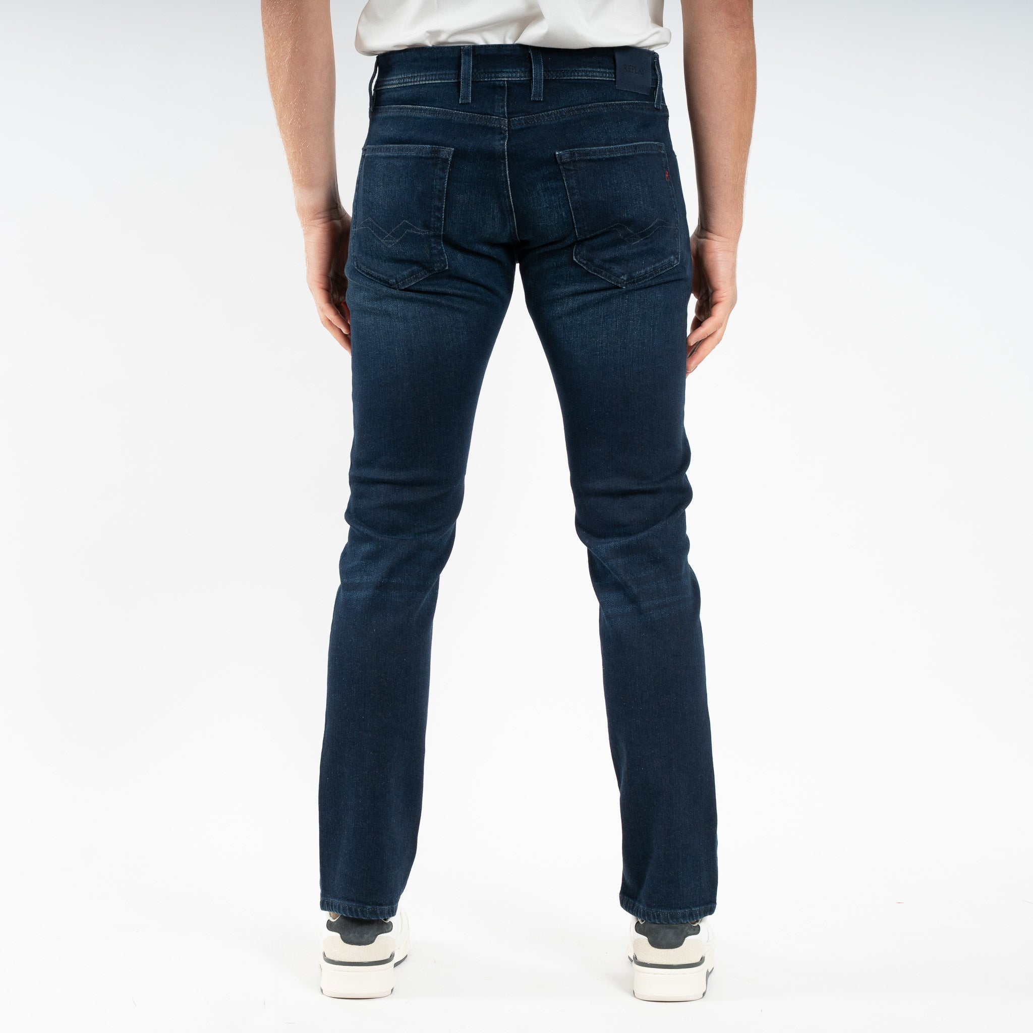 Replay Jeans Donkerblauw | Grover Straight Fit