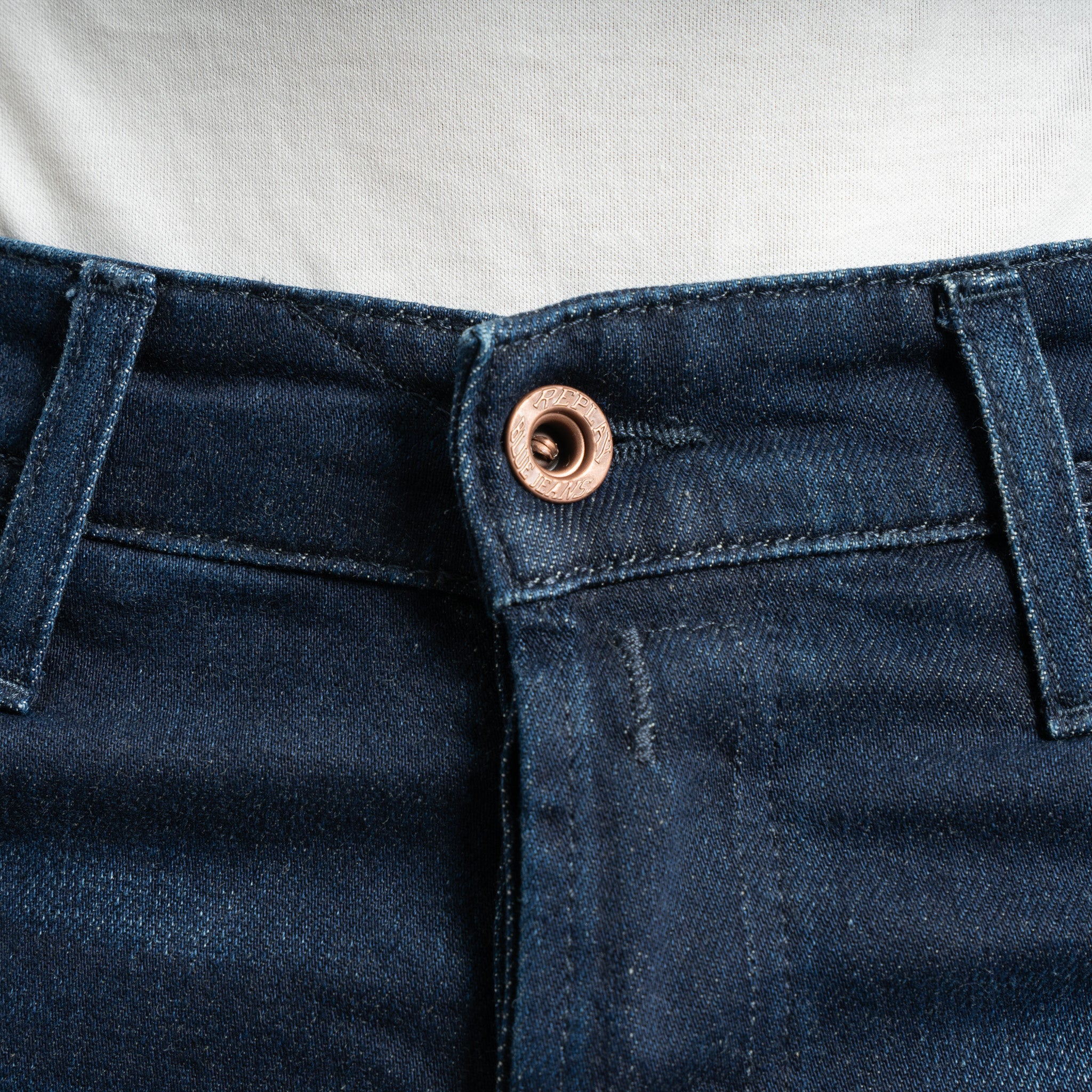 Replay Jeans Donkerblauw | Grover Straight Fit