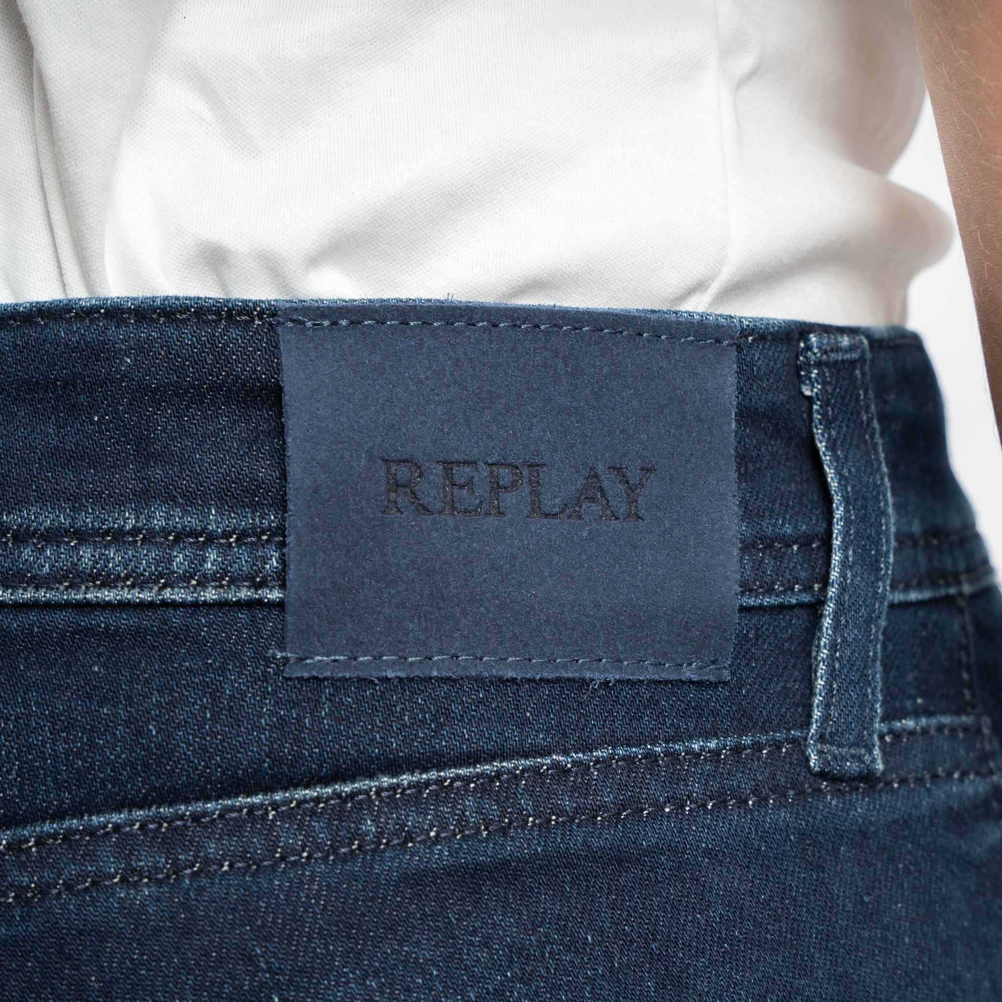 Replay Jeans Donkerblauw | Grover Straight Fit