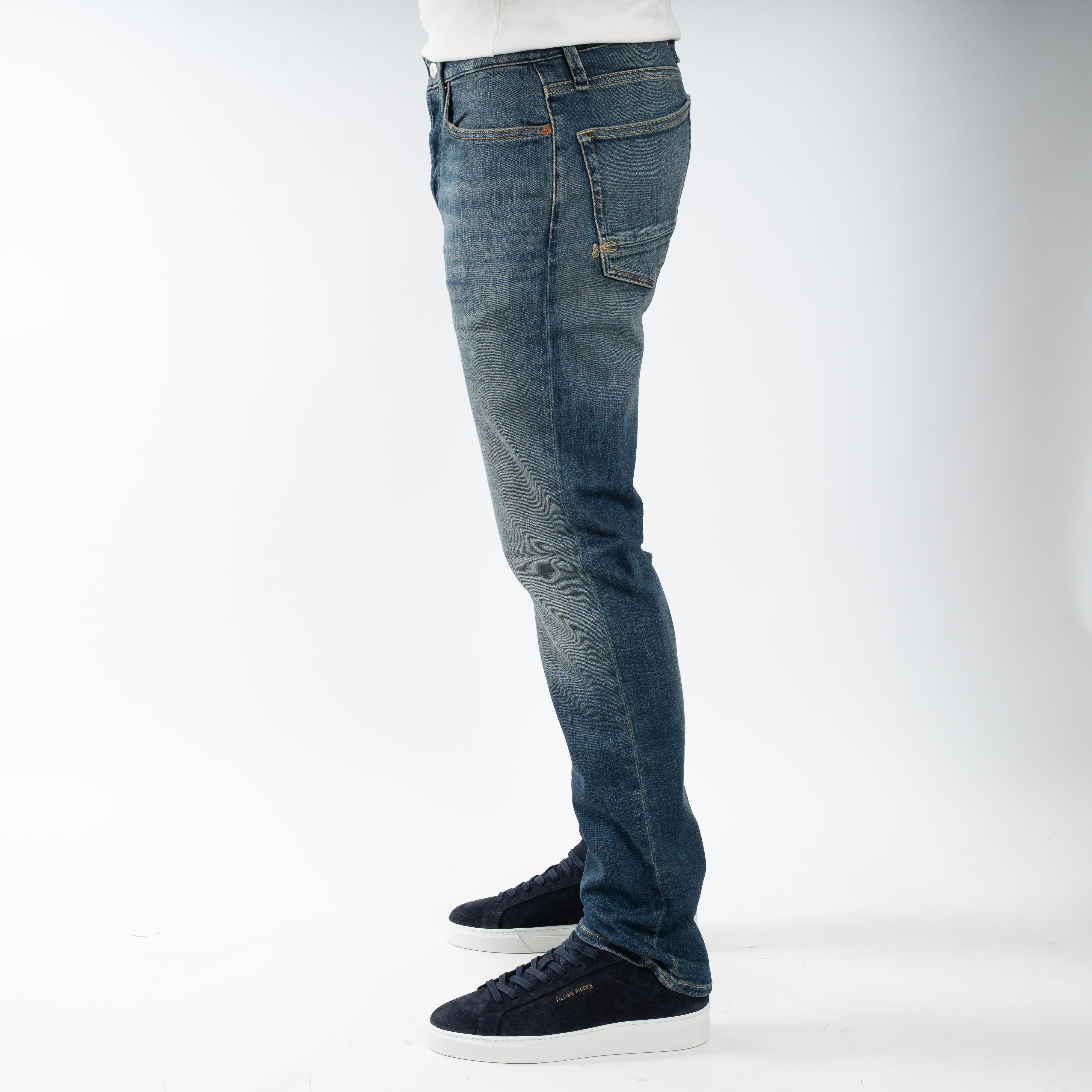Denham Jeans Donkerblauw | Ridge Straight Fit