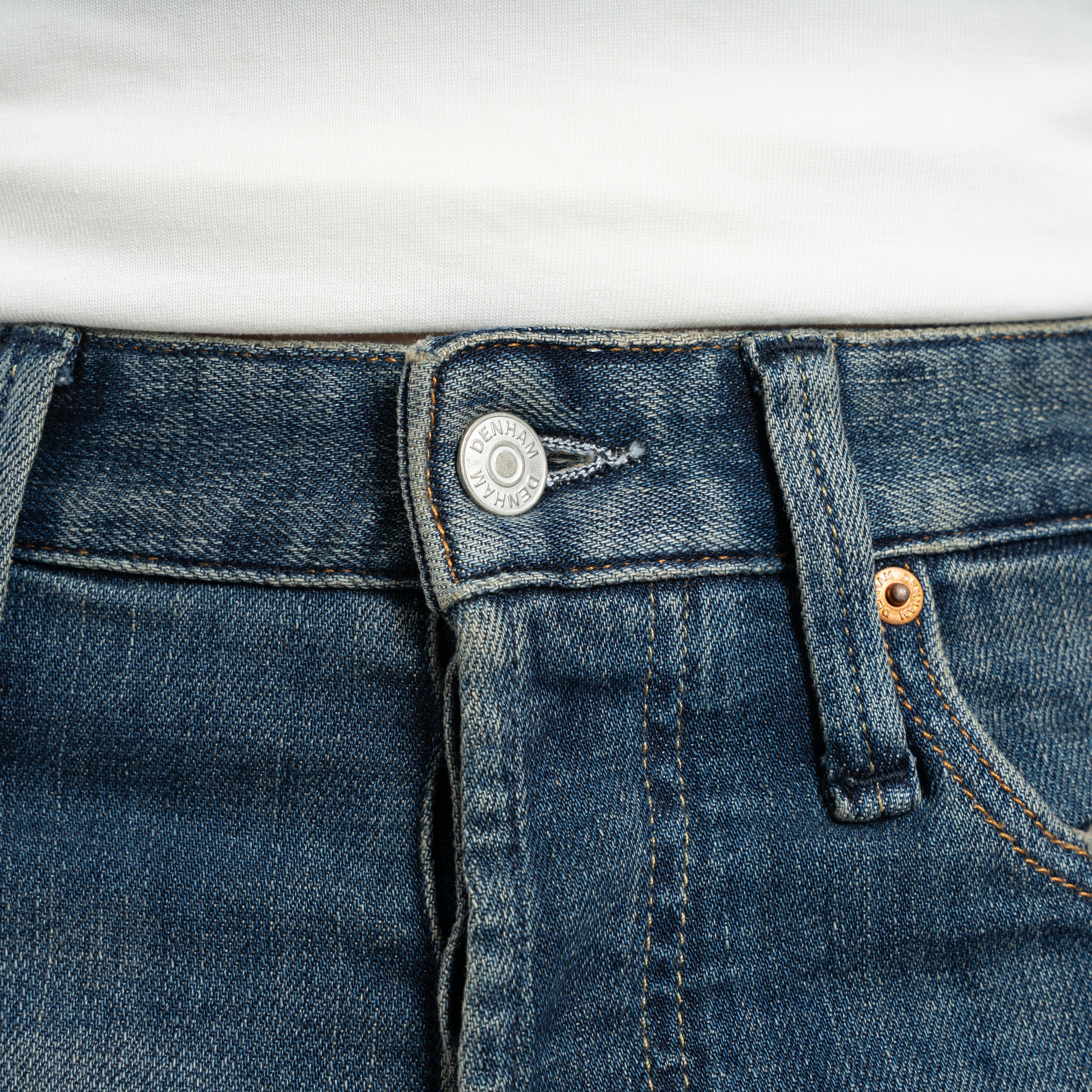 Denham Jeans Donkerblauw | Ridge Straight Fit