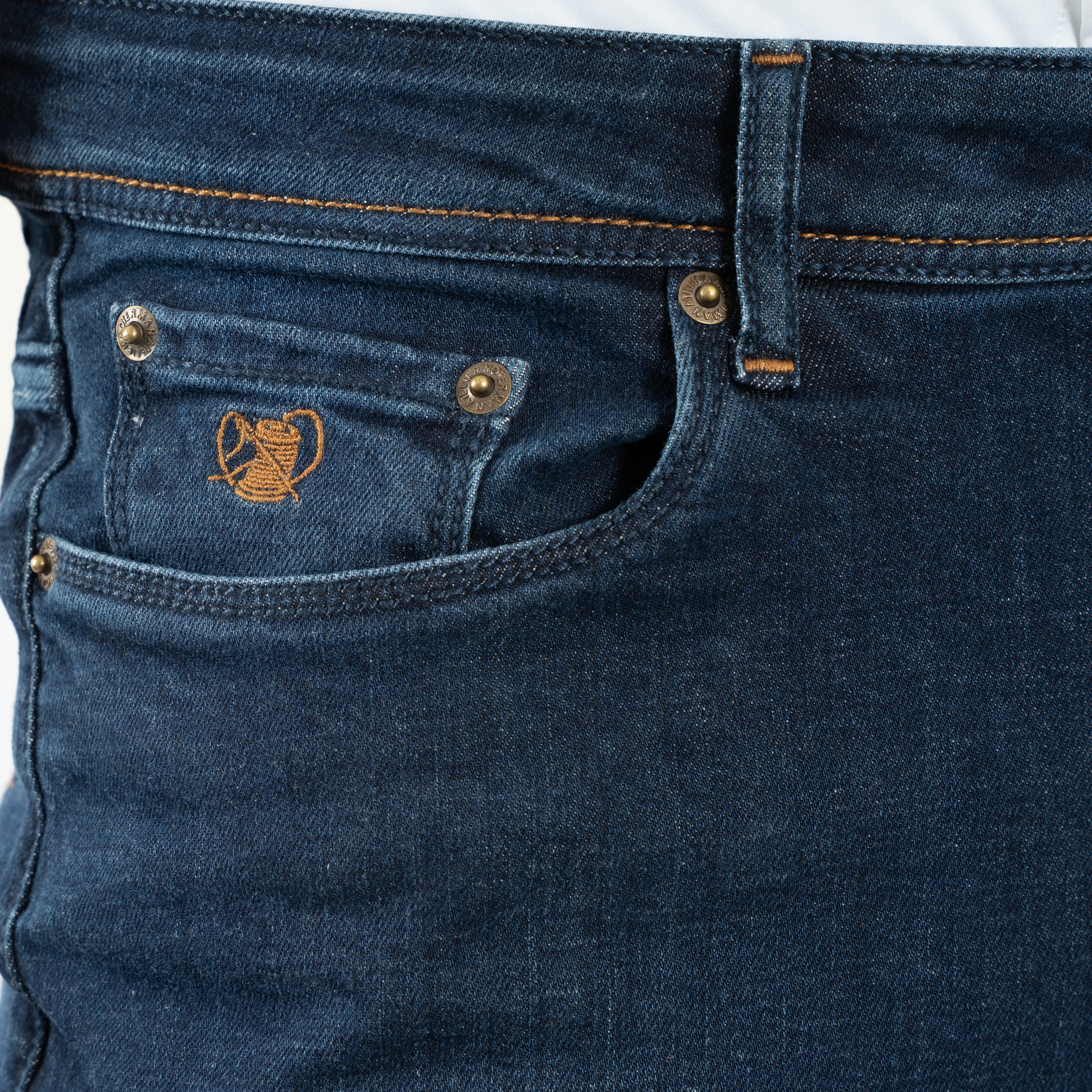 Atelier Noterman Jeans Donkerblauw | Slim Fit