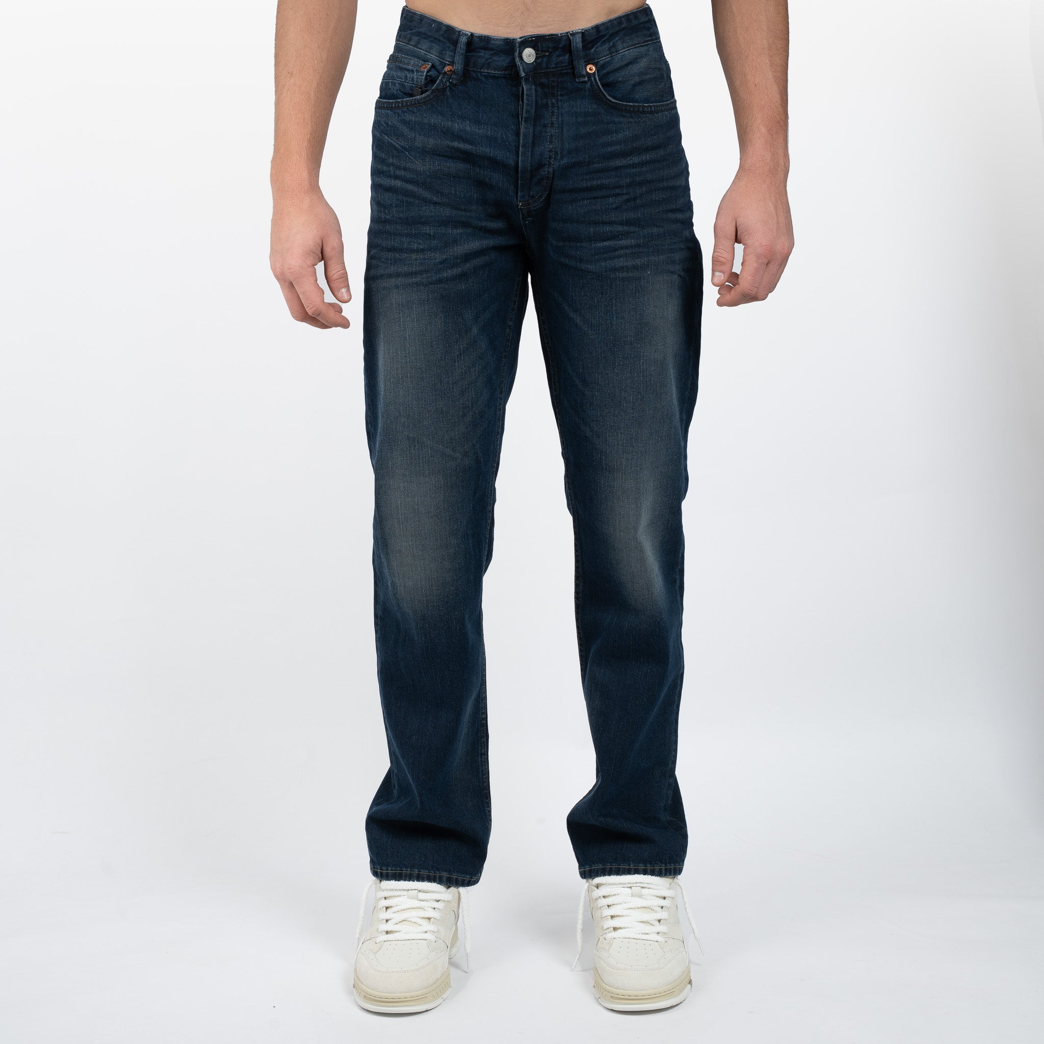 Denham Jeans Donkerblauw | Ridge Straight Fit