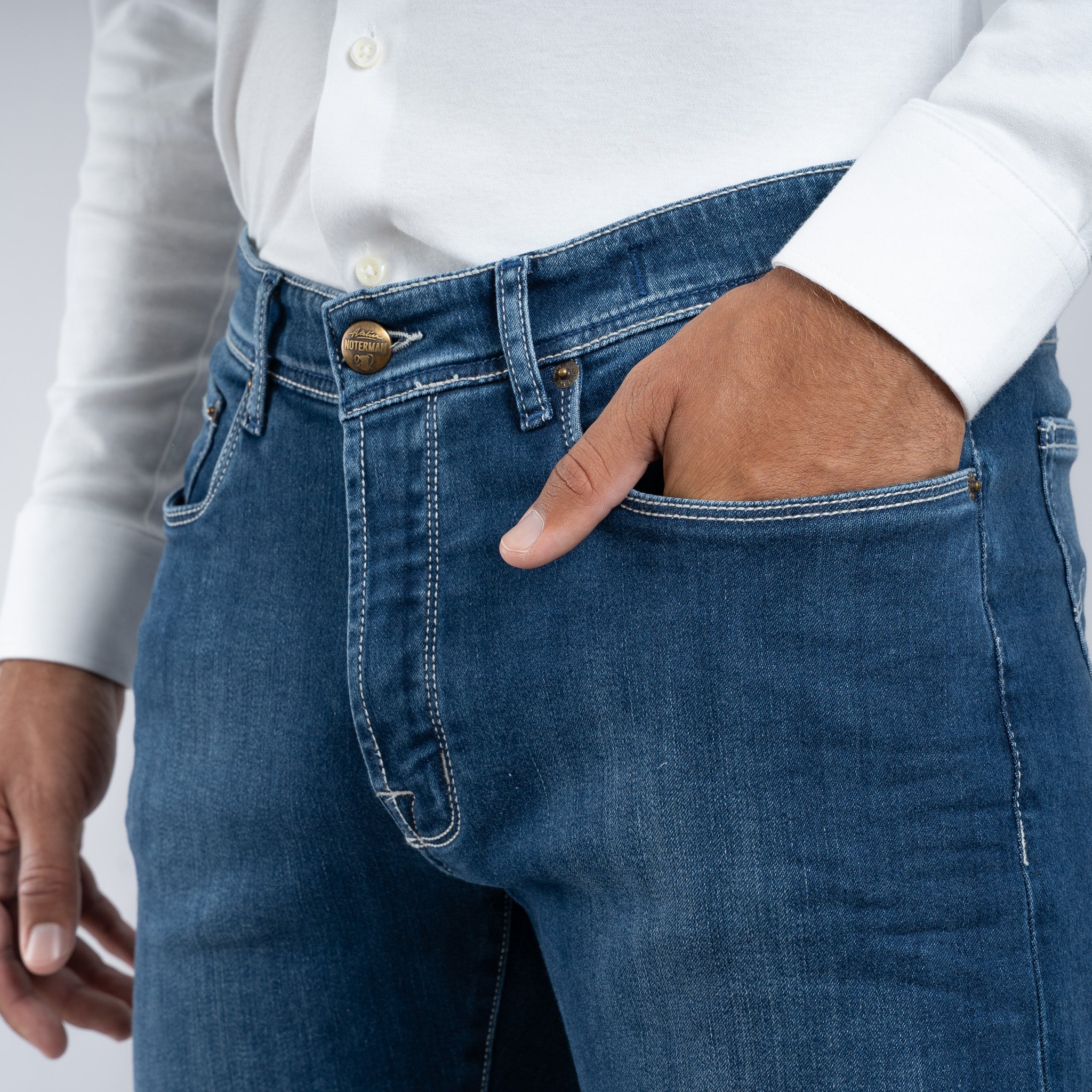 Atelier Noterman Jeans Blauw | Regular Fit