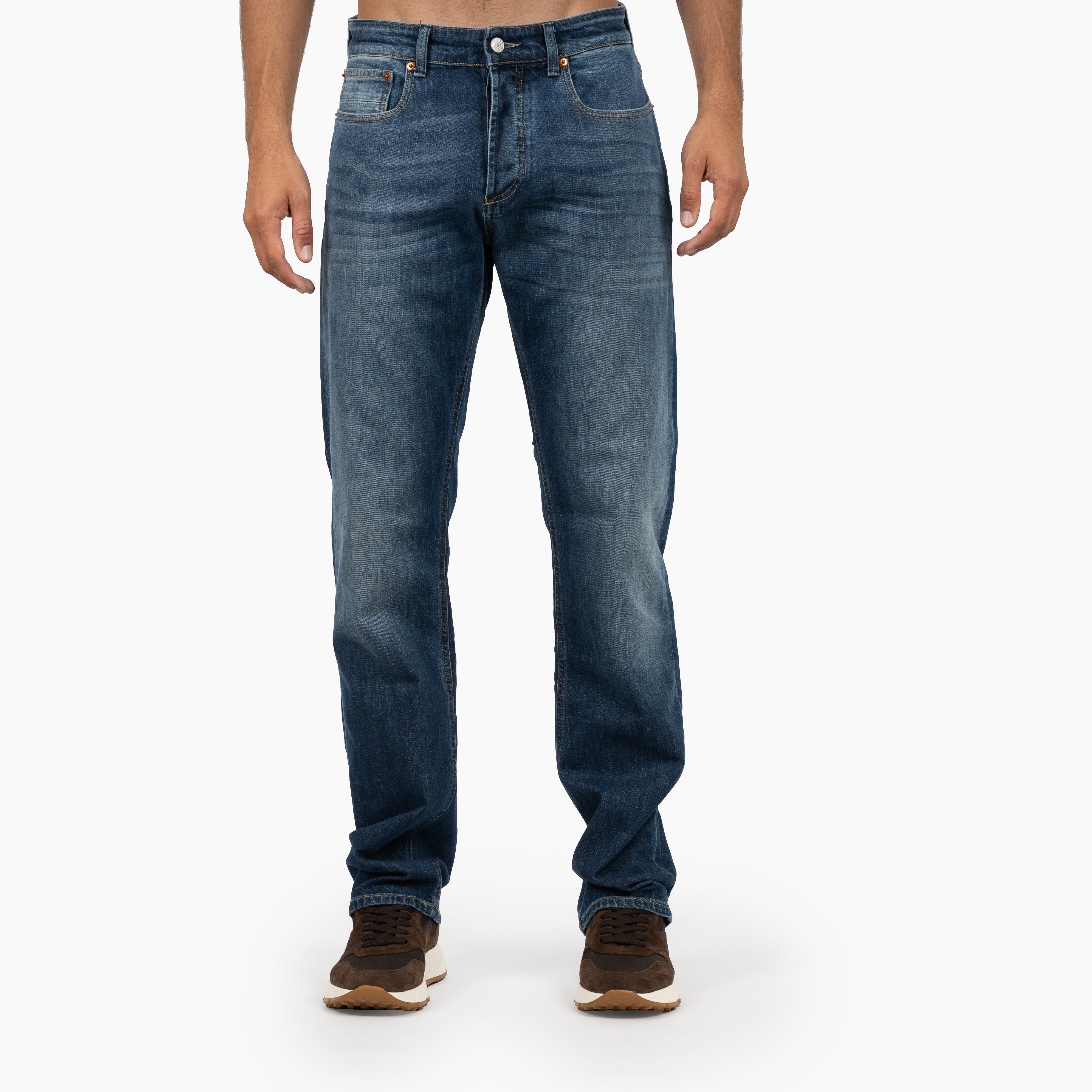 Denham Jeans Donkerblauw | Ridge Straight Fit