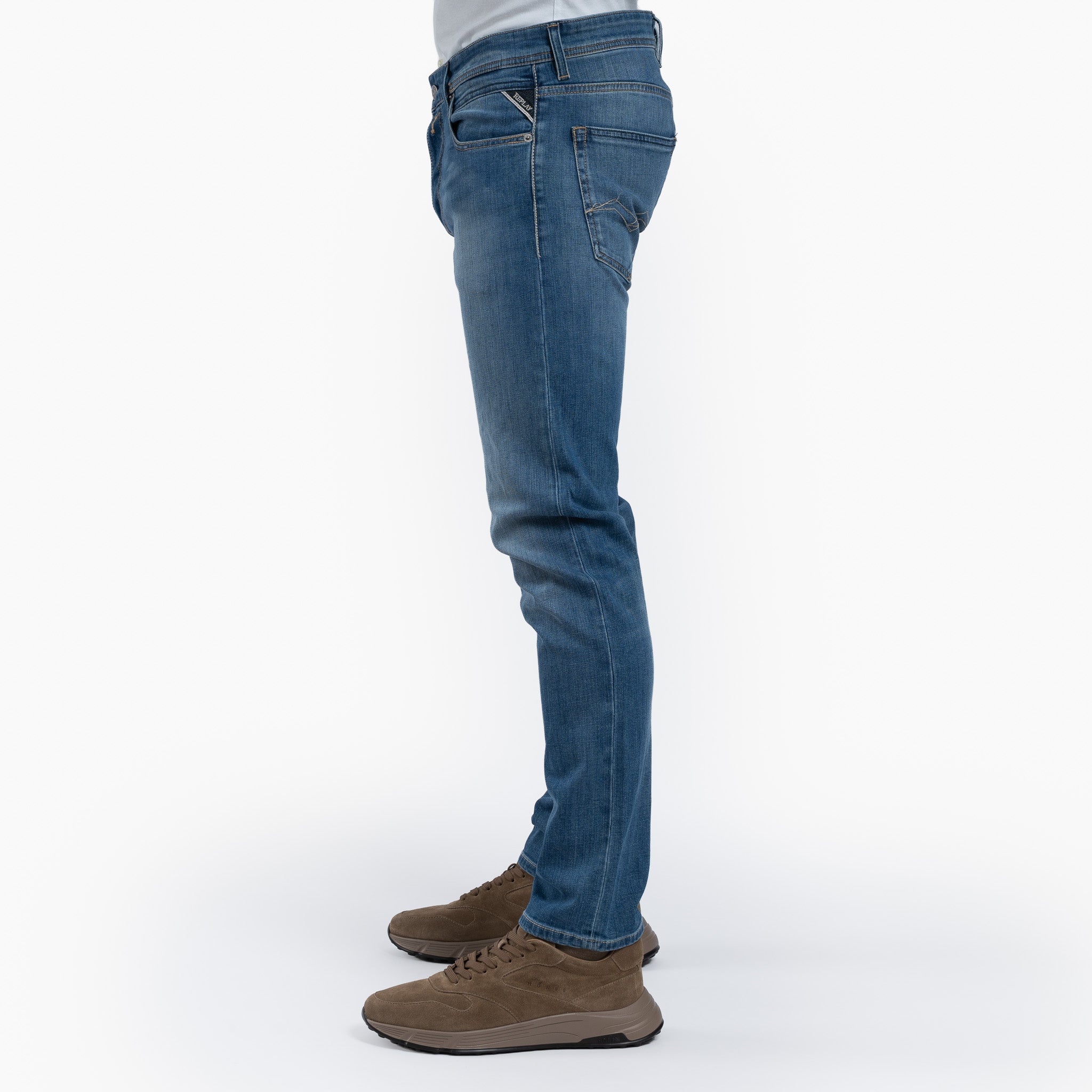 Replay Jeans Middenblauw | Grover Straight Fit